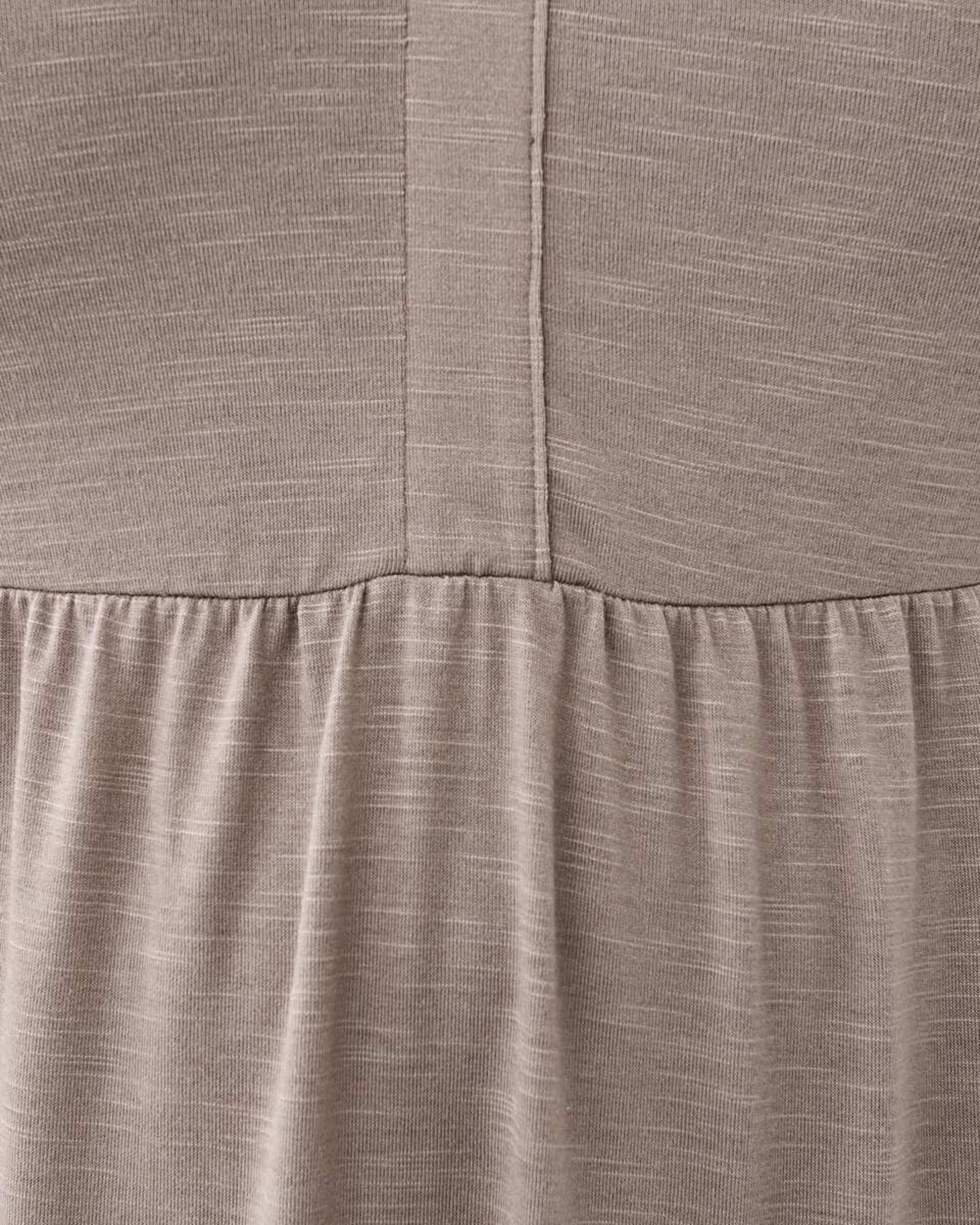 6 Curve Short Sleeve Jersey Midi Dress Taupe Brn, 6 of 7
