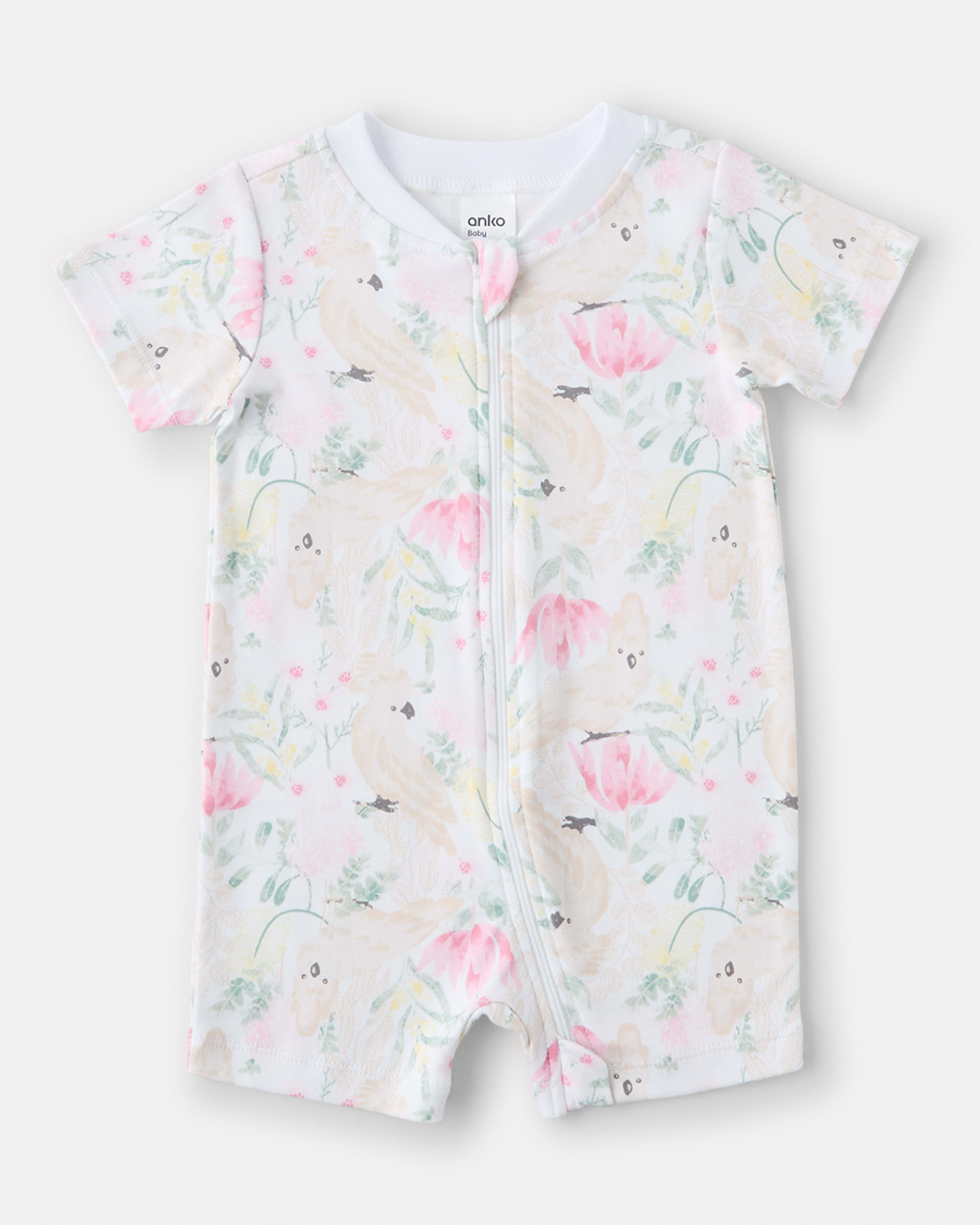 1 Zip Romper Aus Floral