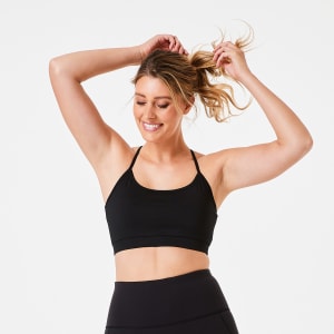 Active Womens Low Impact Core Strappy Crop Top - Kmart