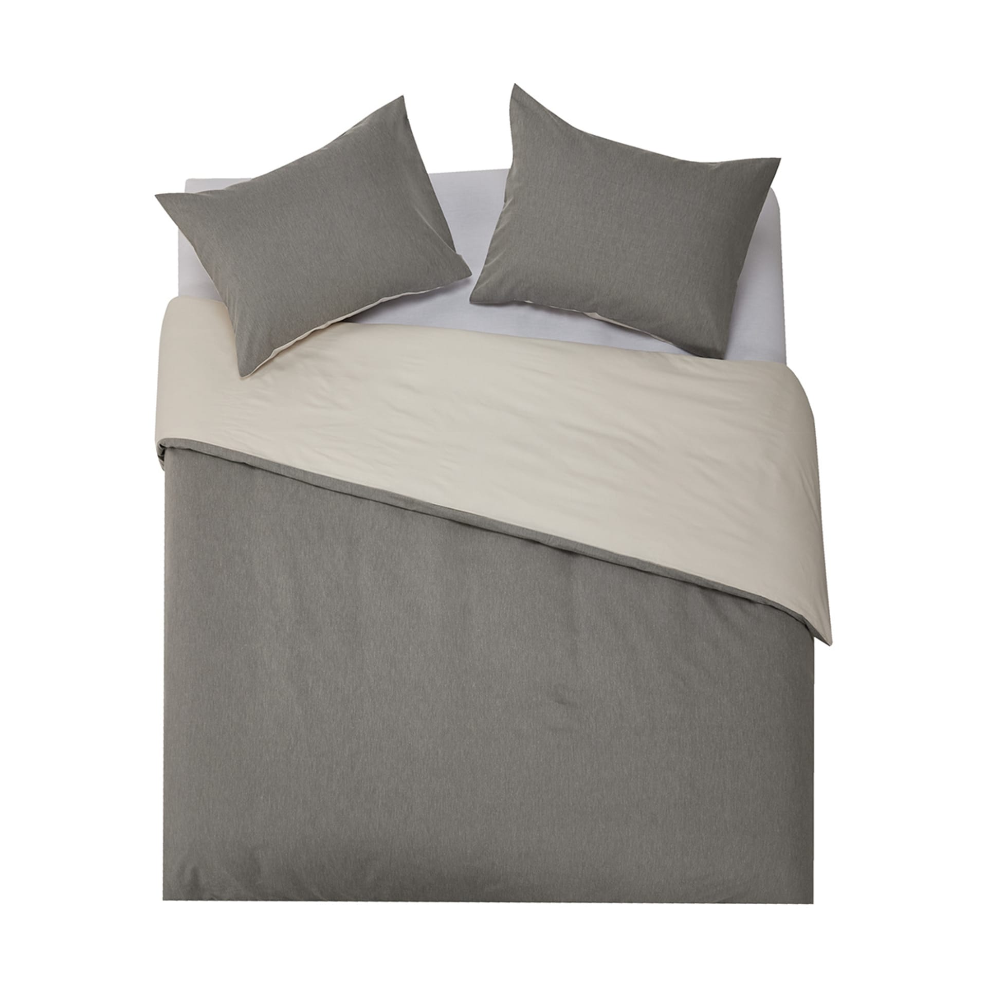 Billy Reversible Quilt Cover Set King Bed, Grey Kmart