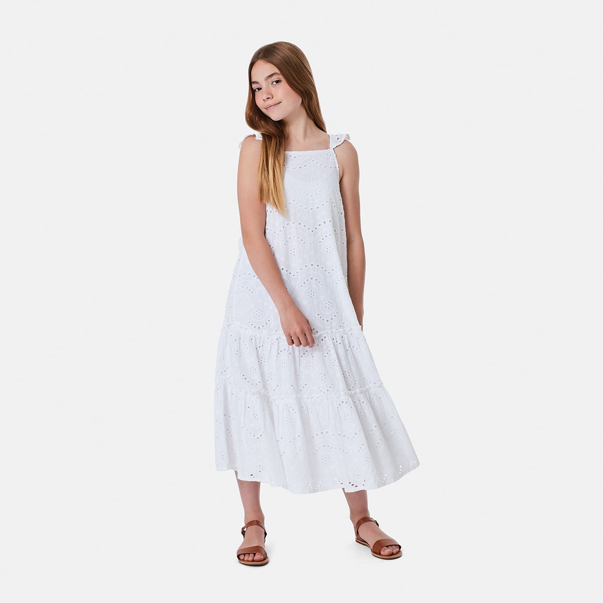 Broderie Maxi Dress - Kmart