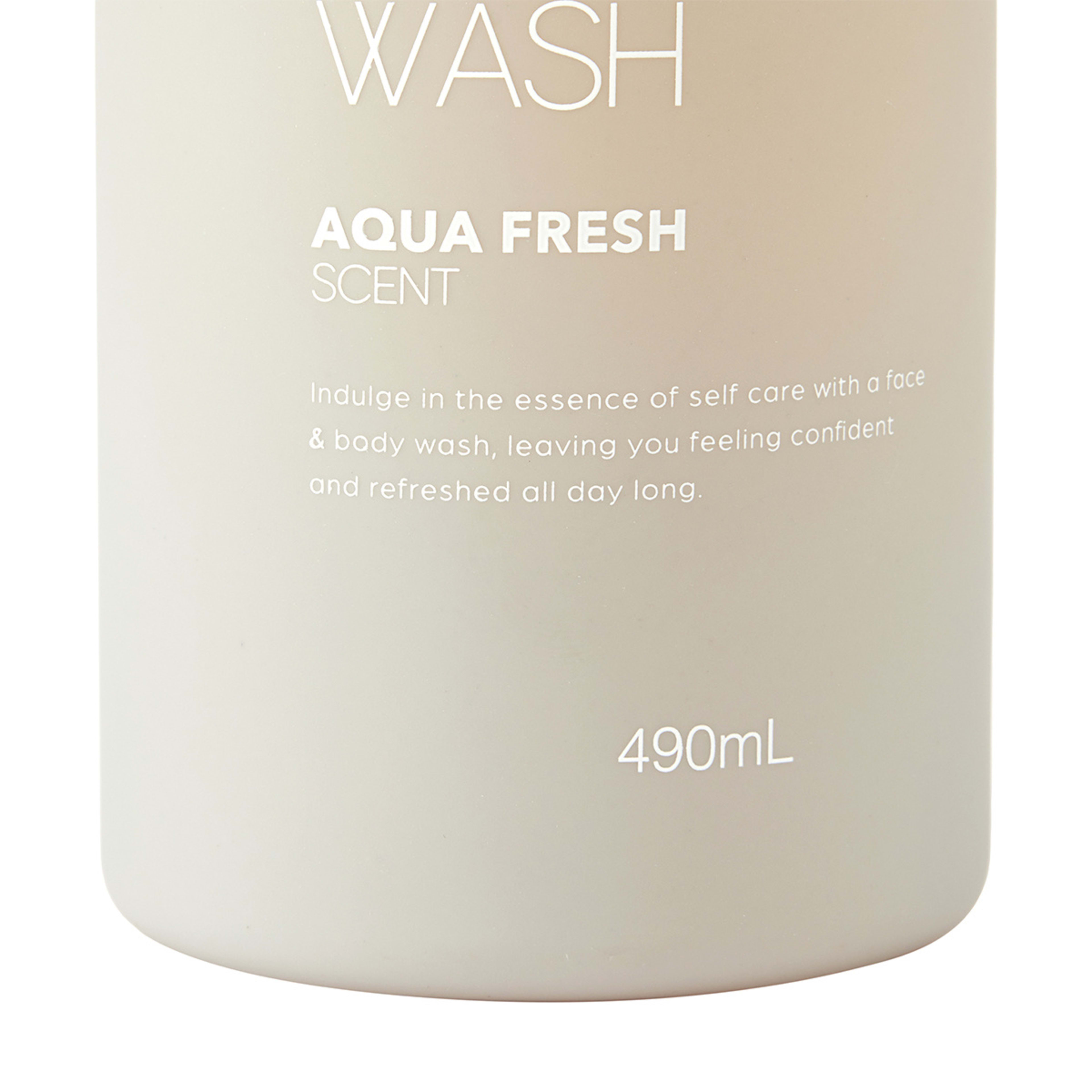Face and Body Wash 490ml Aqua Fresh Scent Kmart