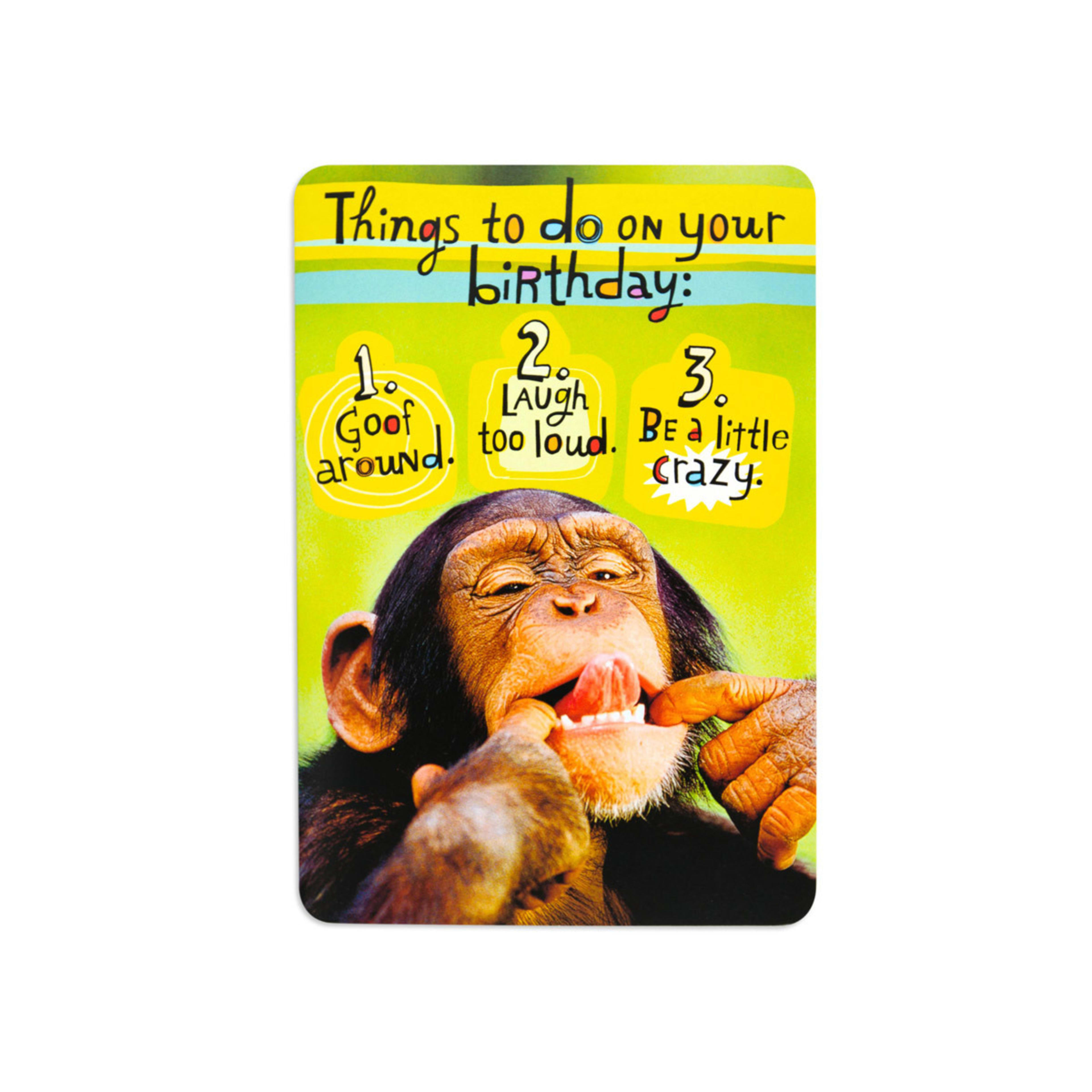 Hallmark Interactive Birthday Card - Funny Monkey - Kmart