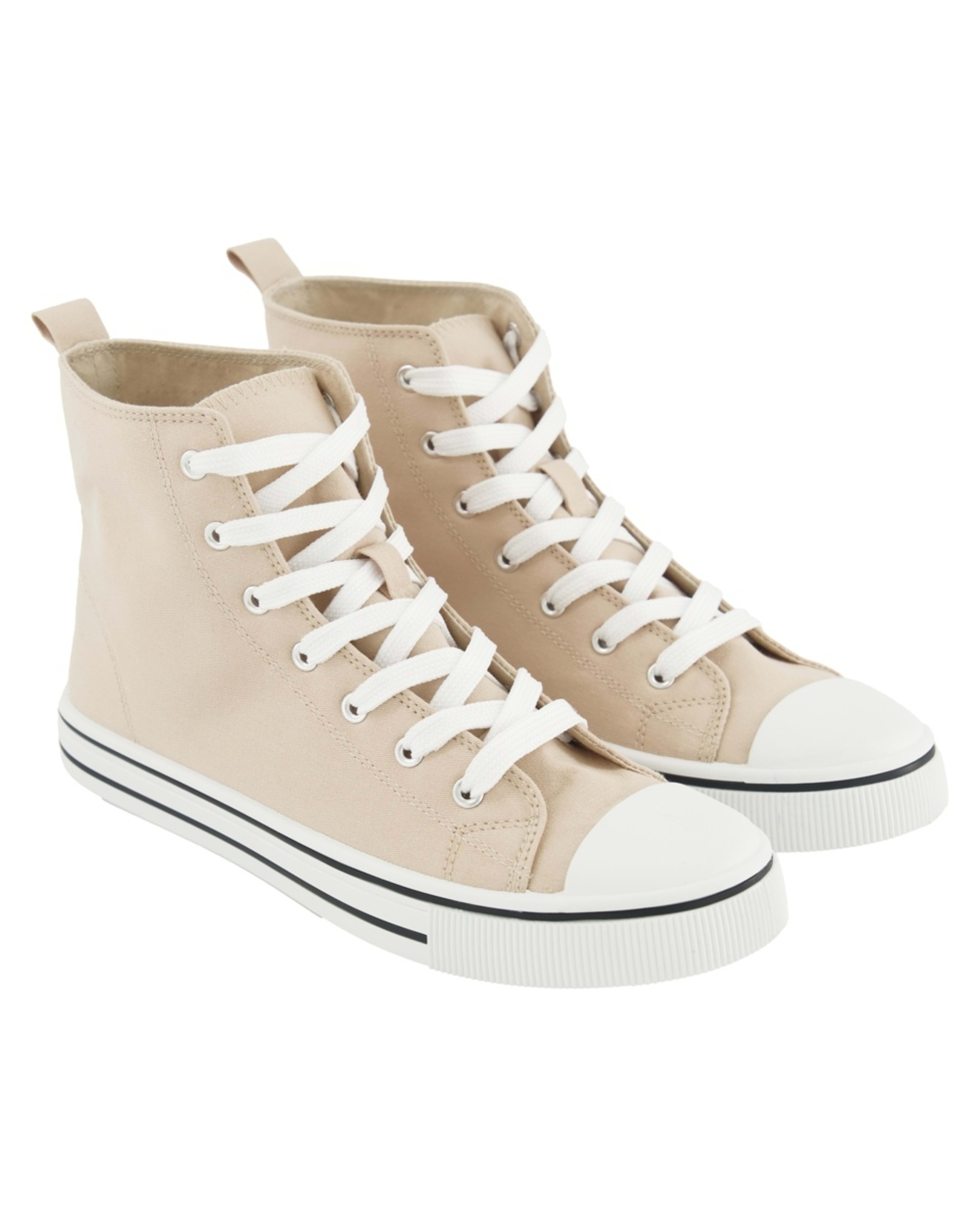 4 Canvas High Top Sneakers Bone, 4 of 5