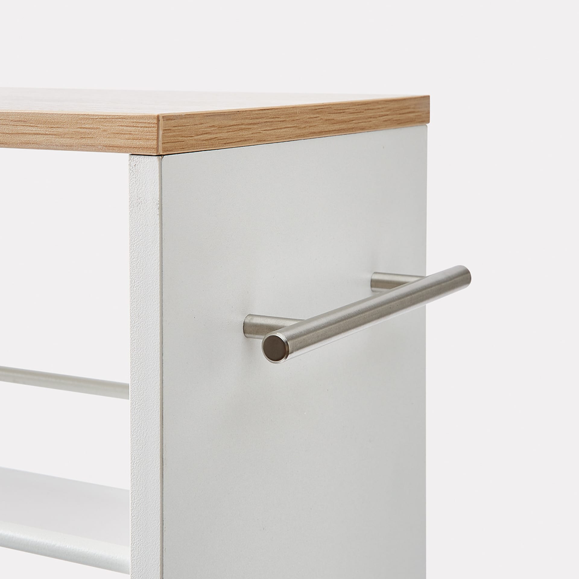 White Slimline Trolley Kmart