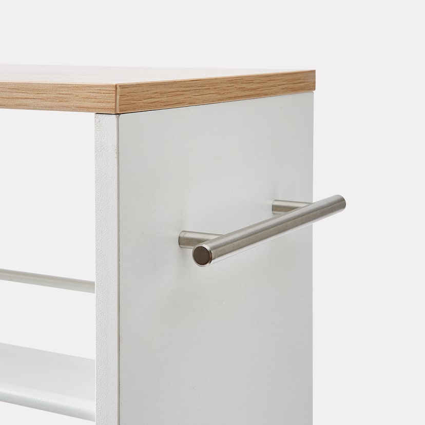 White Slimline Trolley Kmart