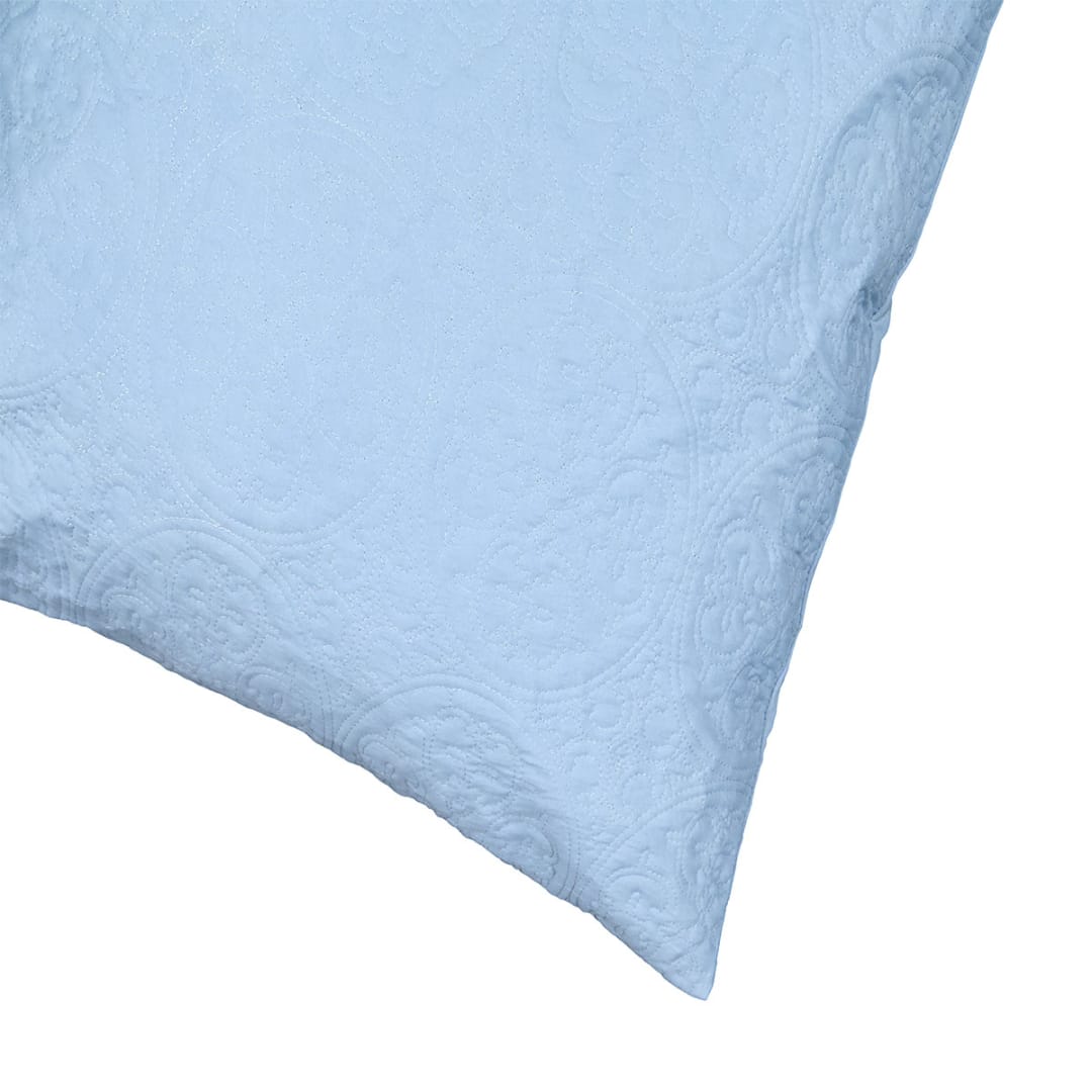 Aria European Pillowcase Blue Kmart