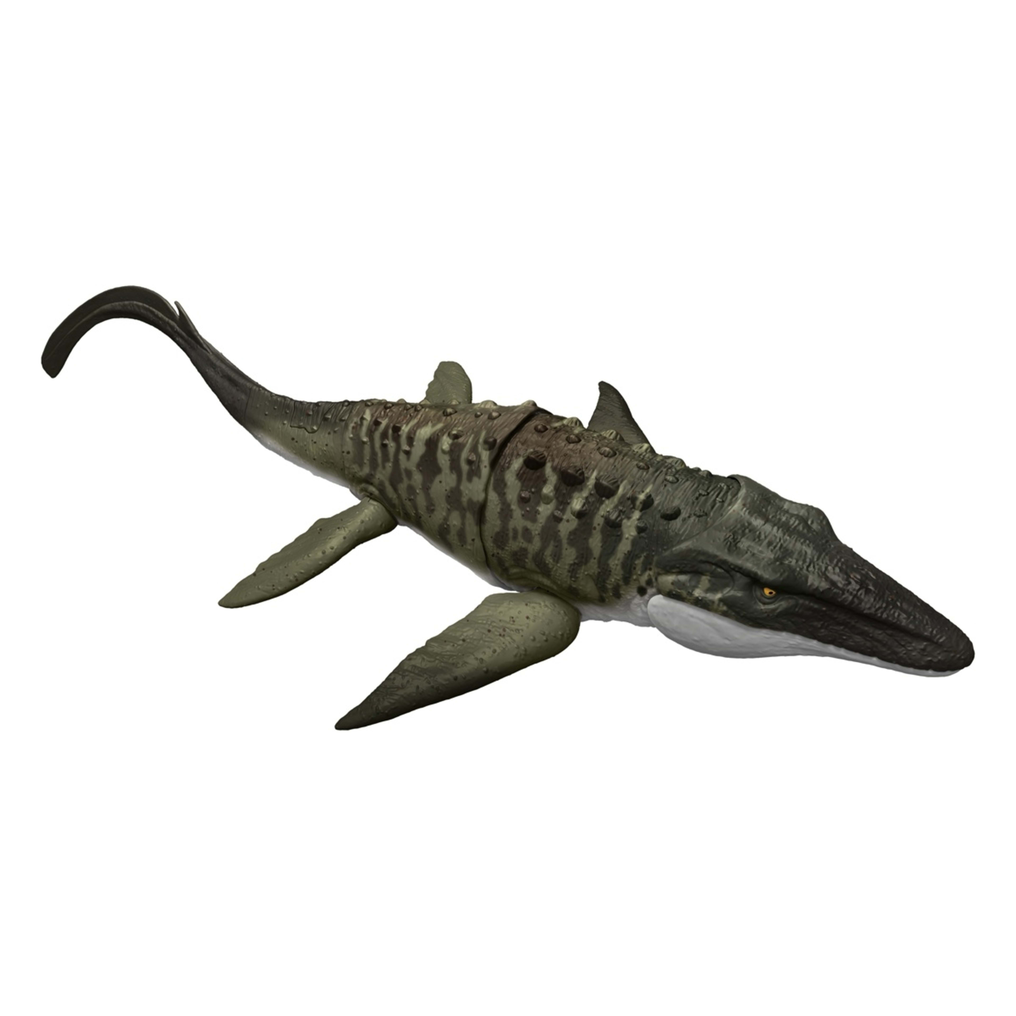 3 Jurassic World Rebirth Bite 'N Blast Mosasaurus Action Figure & Mini Dilophosaurus, 3 of 7