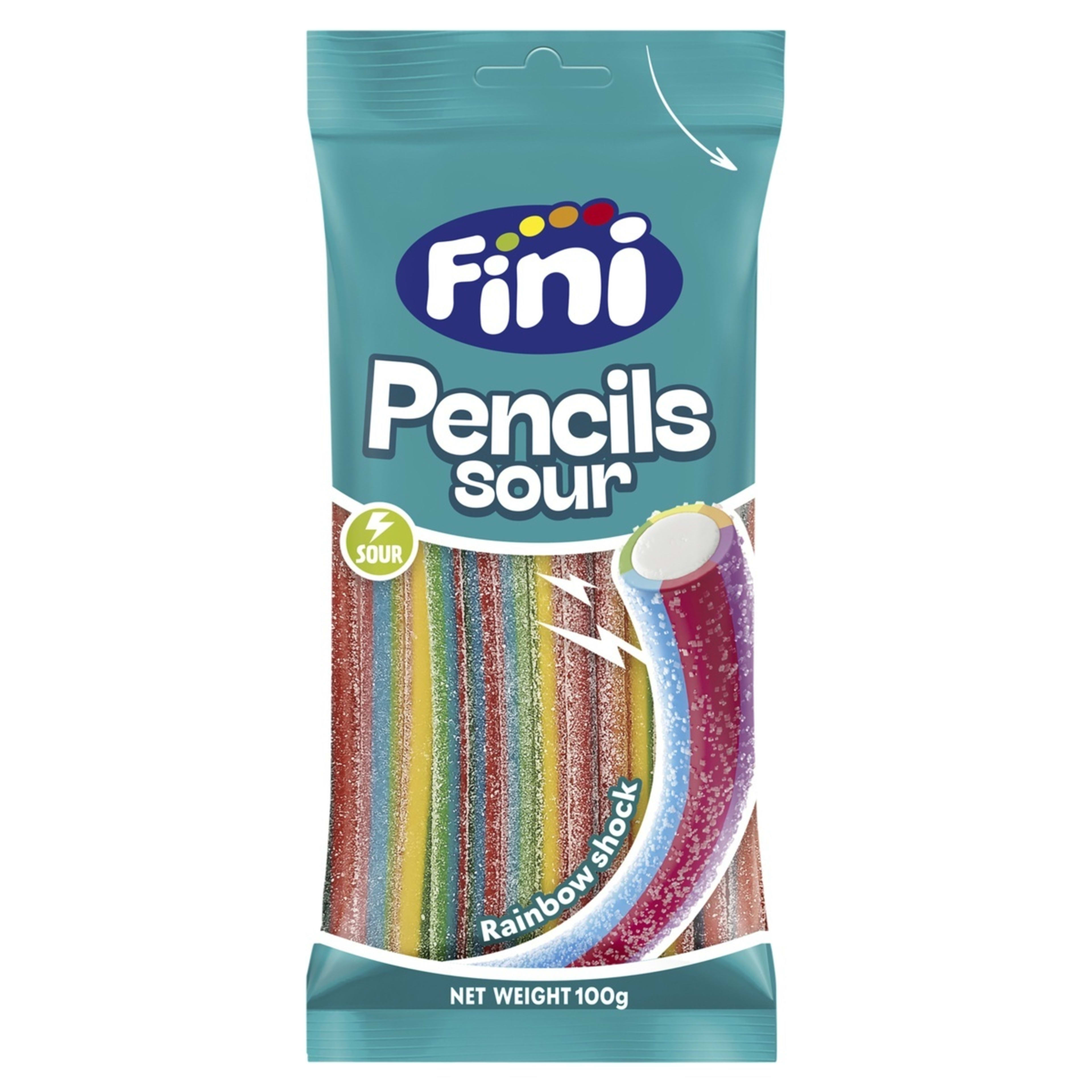 1 Fini 6 Colour Shock Sour Pencils 100g