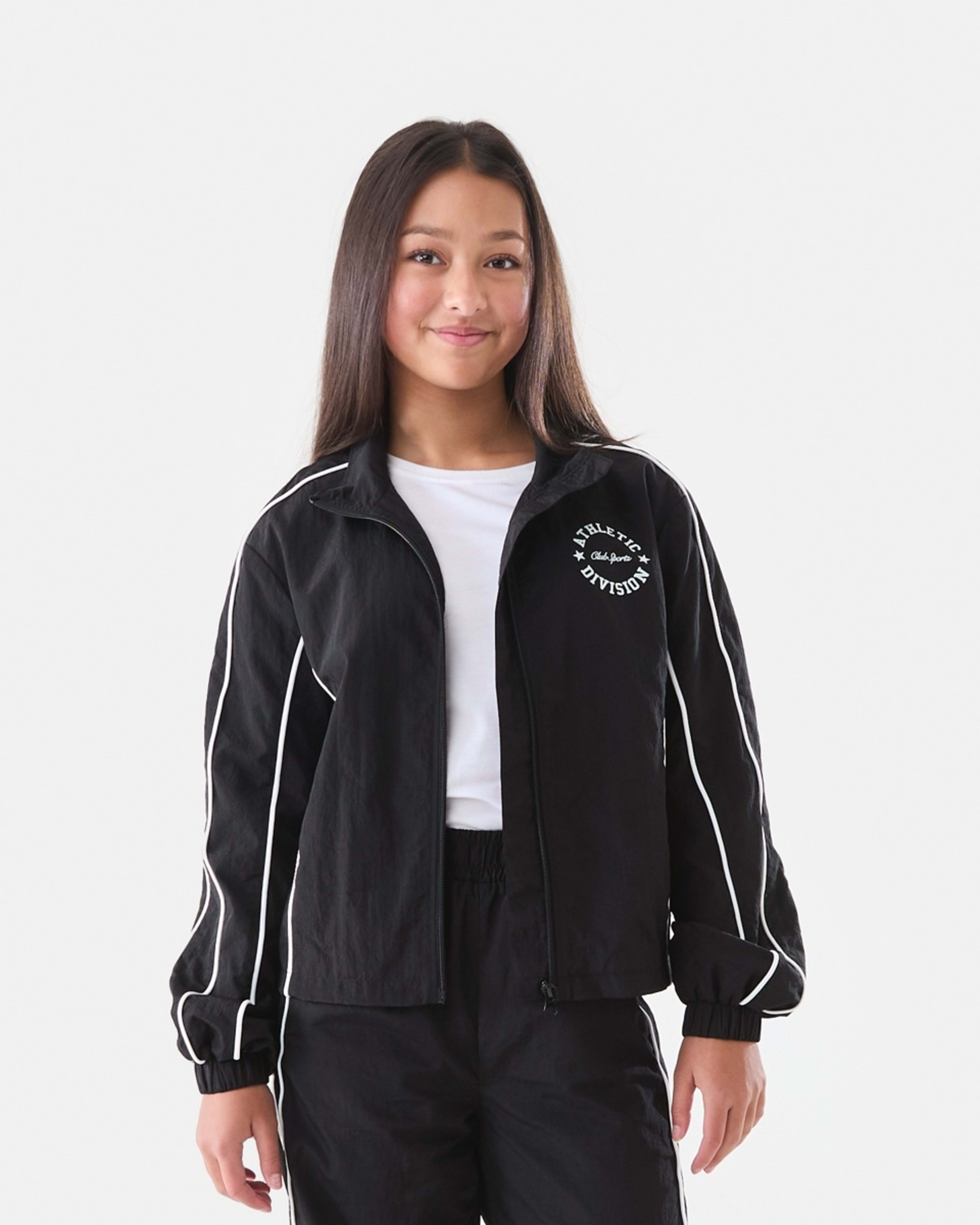 1 Active Kids Parachute Jacket Black, 1 of 7