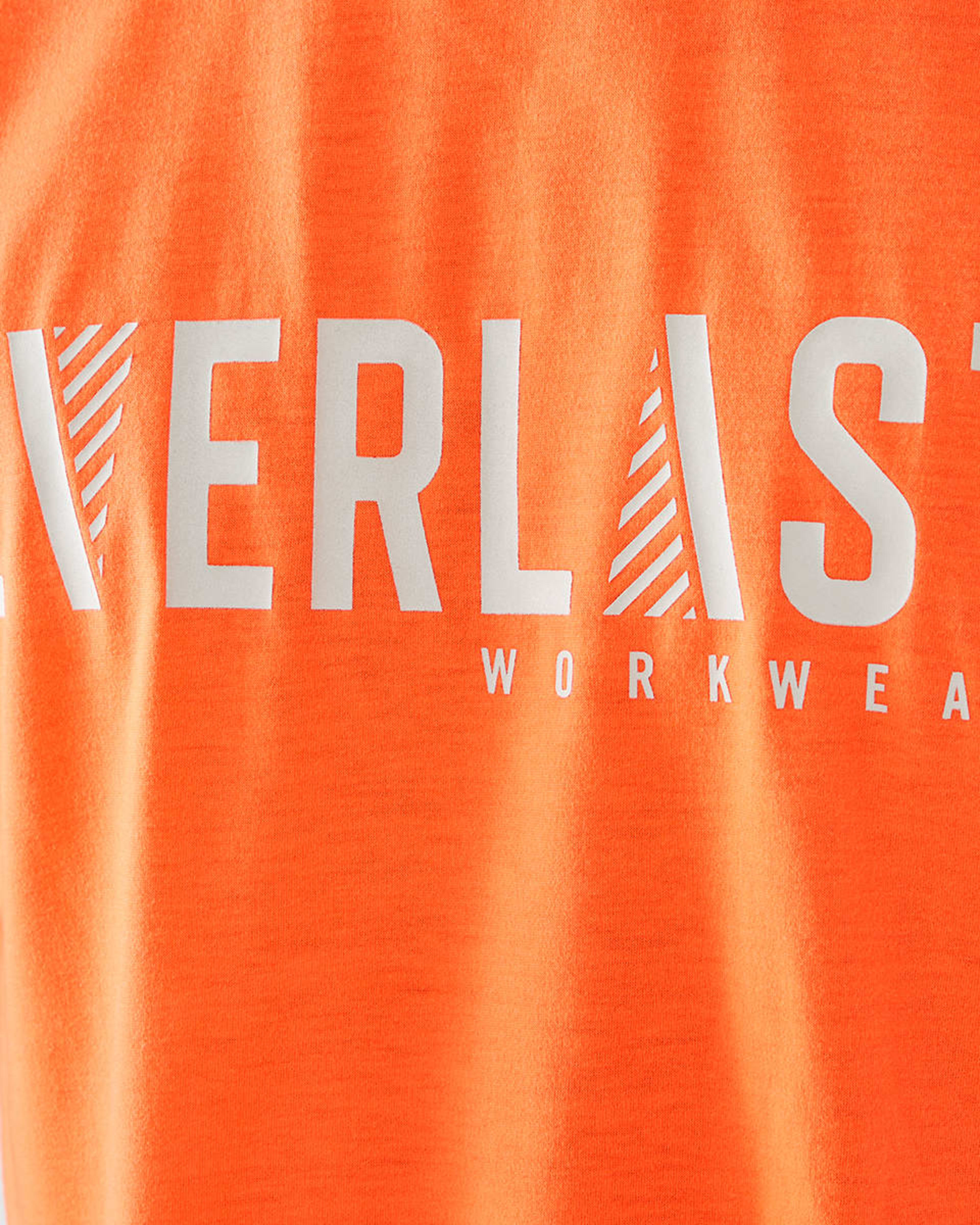 5 Everlast Mens Workwear Fluorescent T-shirt Orange, 5 of 6