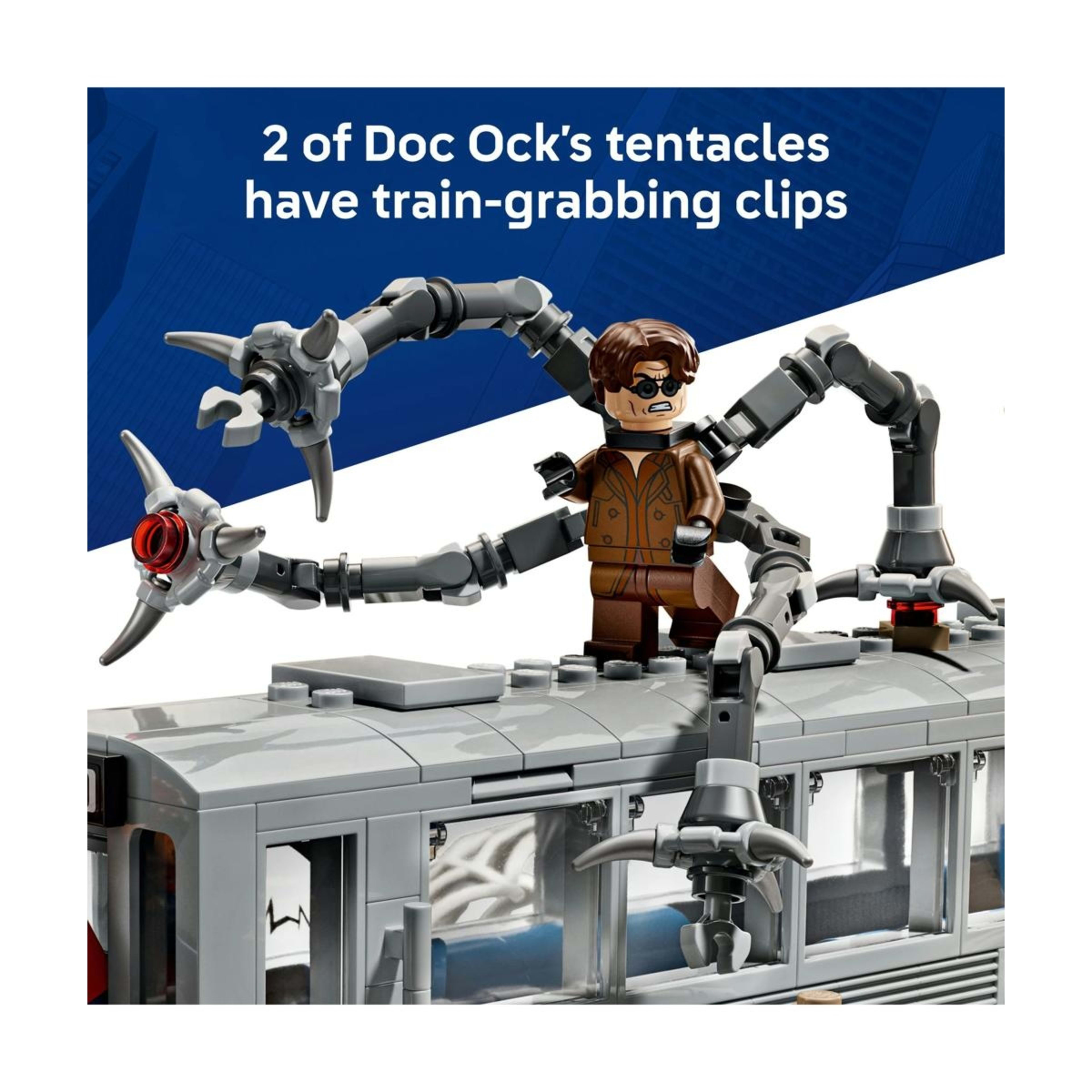 4 LEGO Marvel Super Heroes Spider-Man vs. Doc Ock Subway Train Scene 76321, 4 of 10