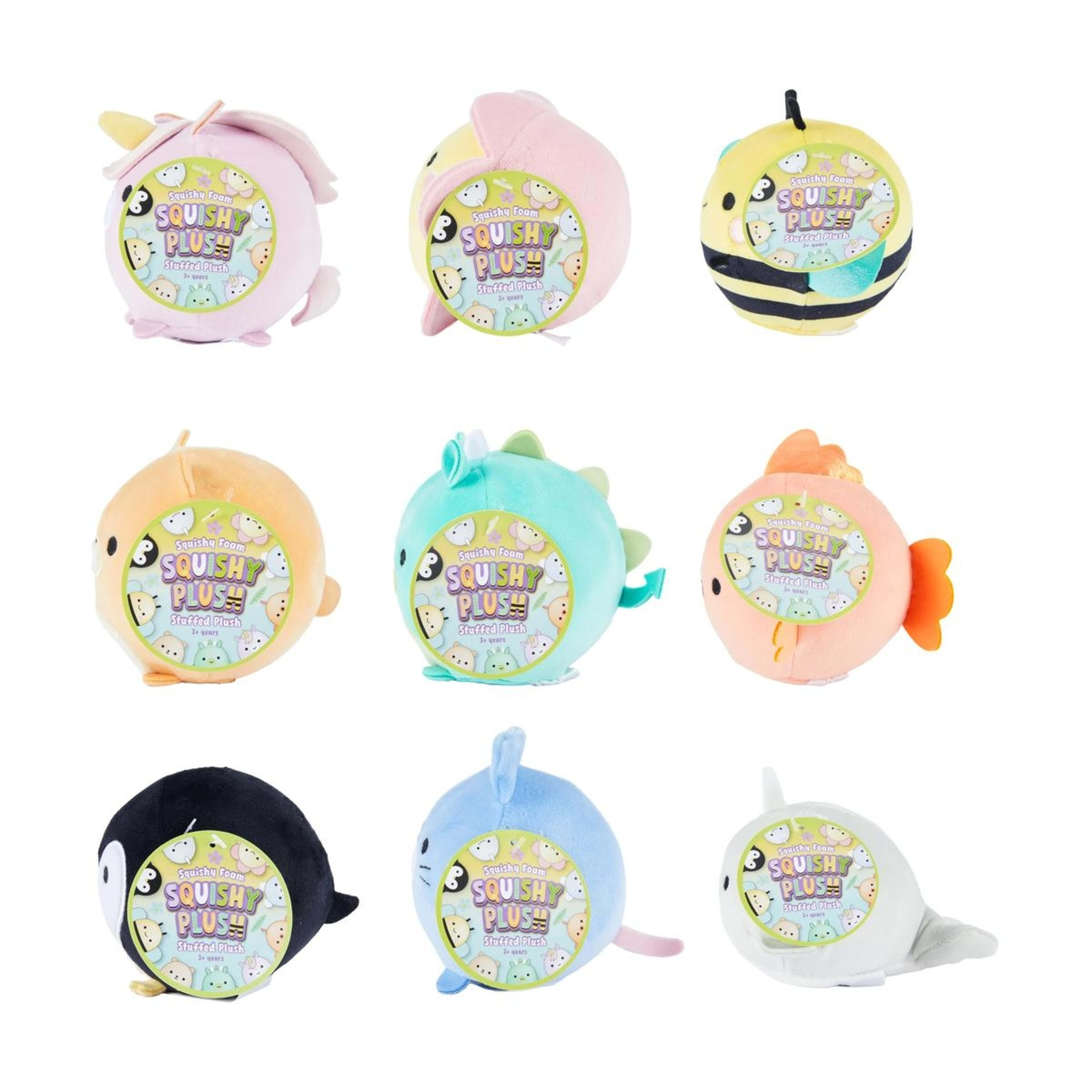 3 Squishy Plush Toy - Assorted, 3 of 7