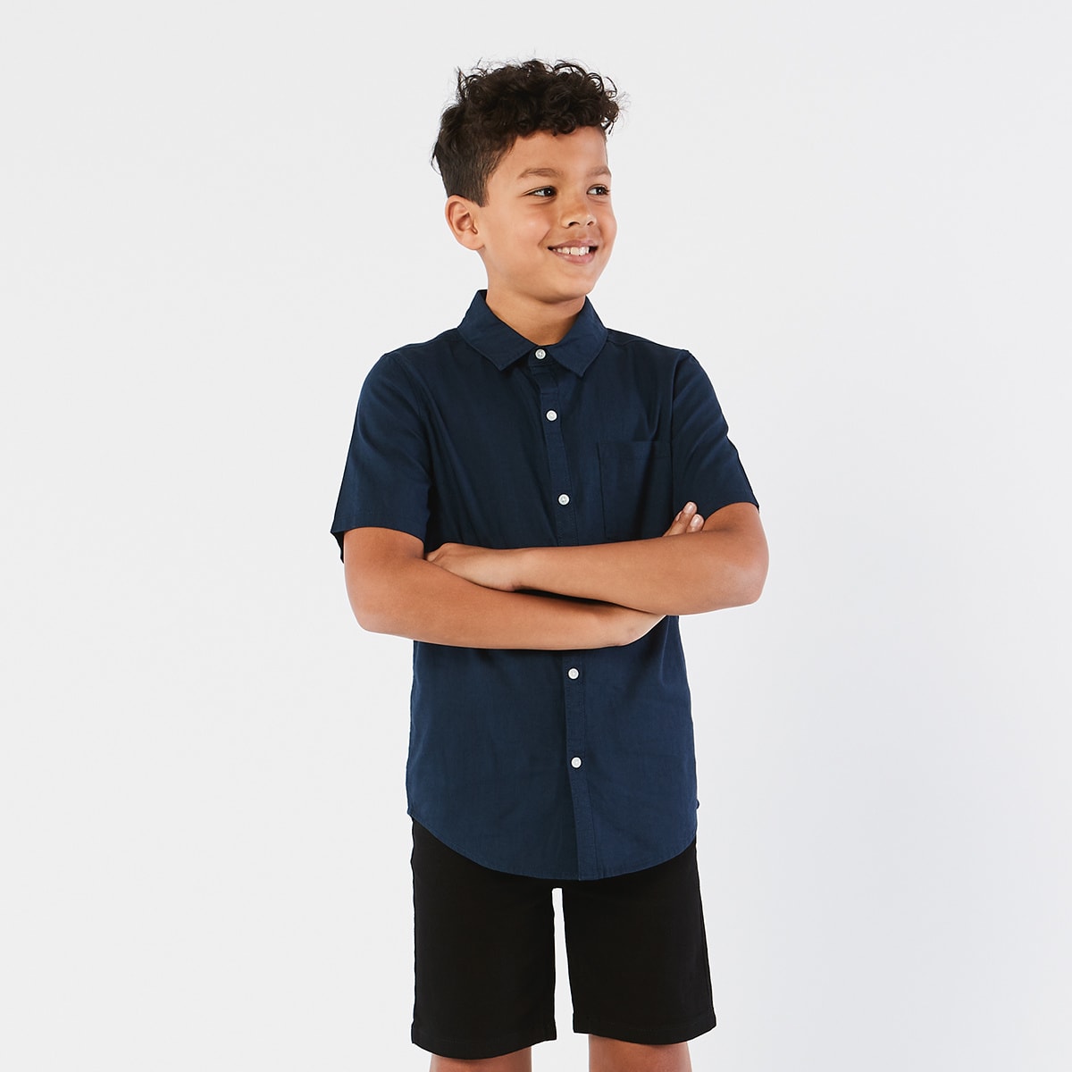 Short Sleeve Linen Shirt - Kmart
