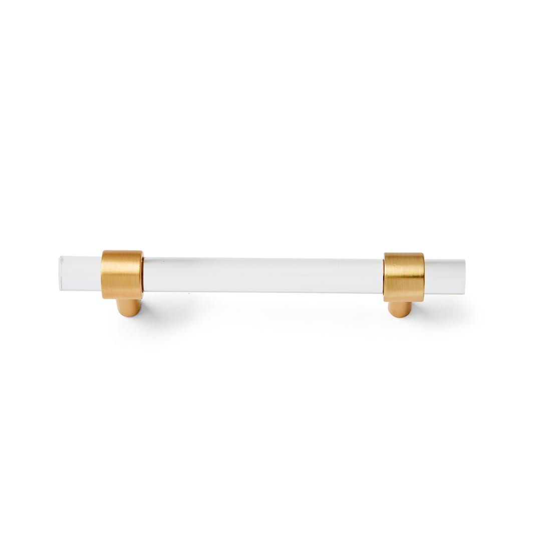 2 Pack Acrylic and Gold Look Handles Large Kmart