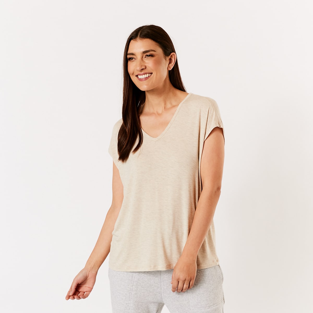 Comfort Keyhole T-shirt - Kmart