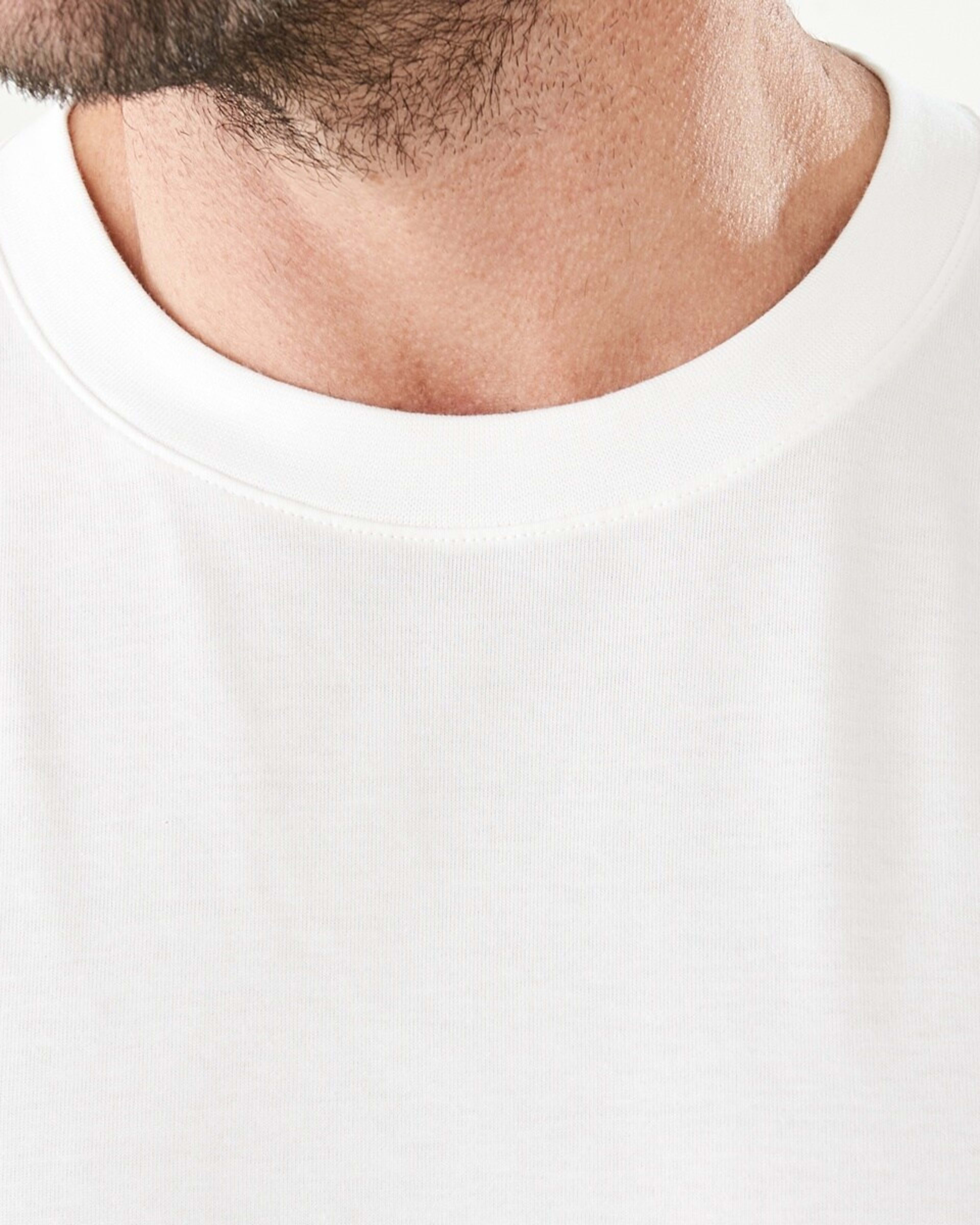 5 Long Sleeve Longline T-shirt White, 5 of 5