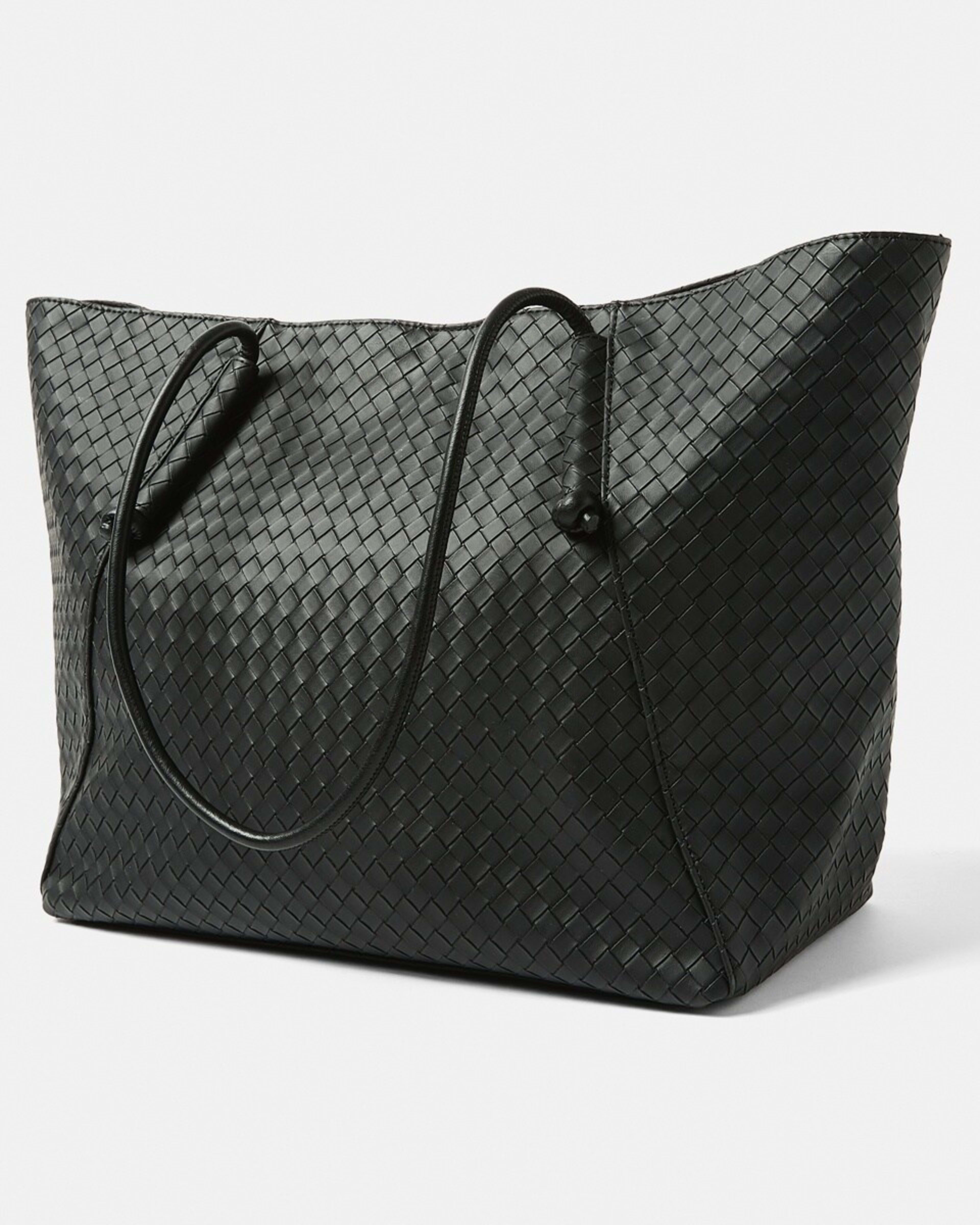 2 Weave Tote Bag BLACK, 2 of 5