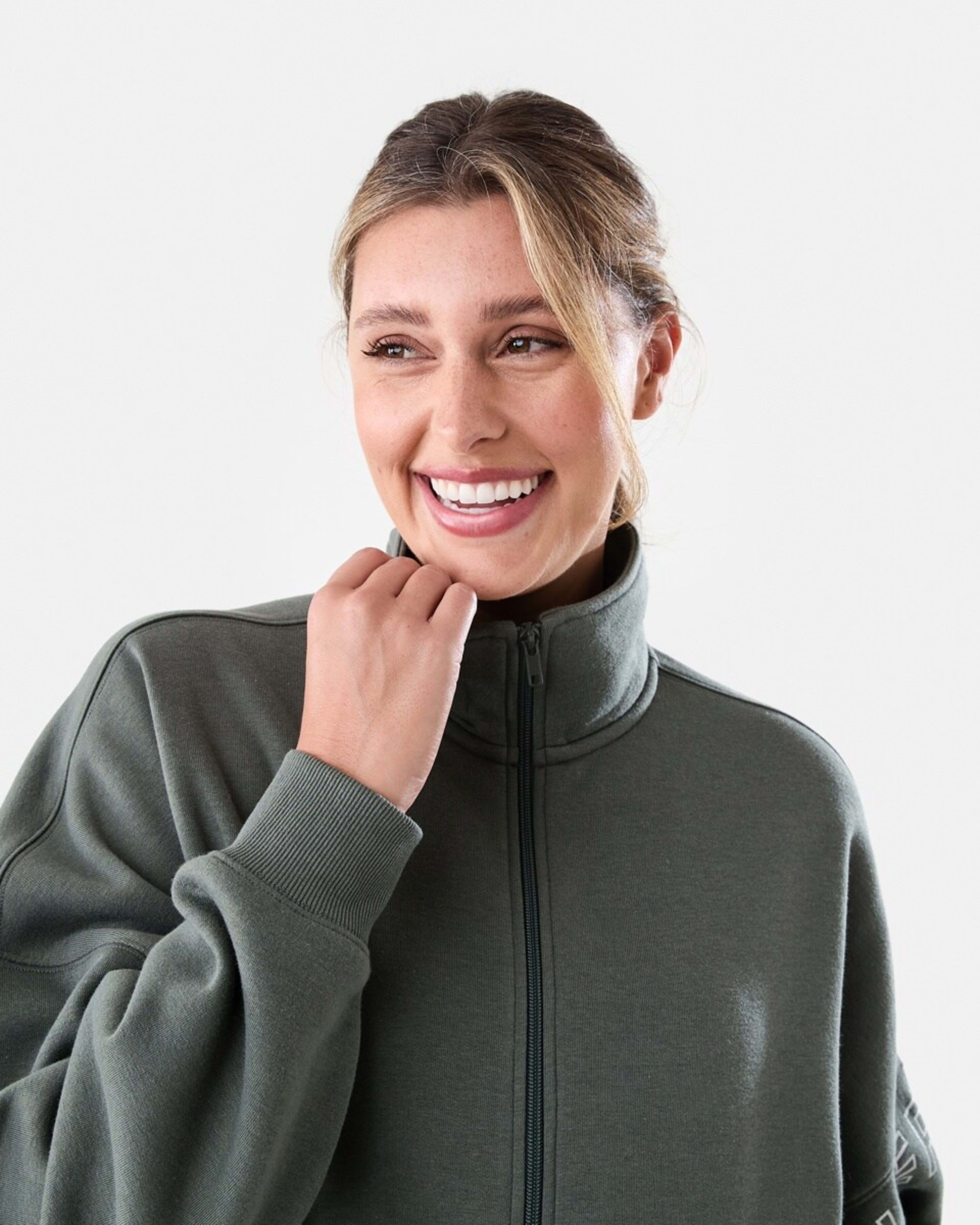 5 Everlast Womens Zip Through Sweatshirt Olive, 5 of 10
