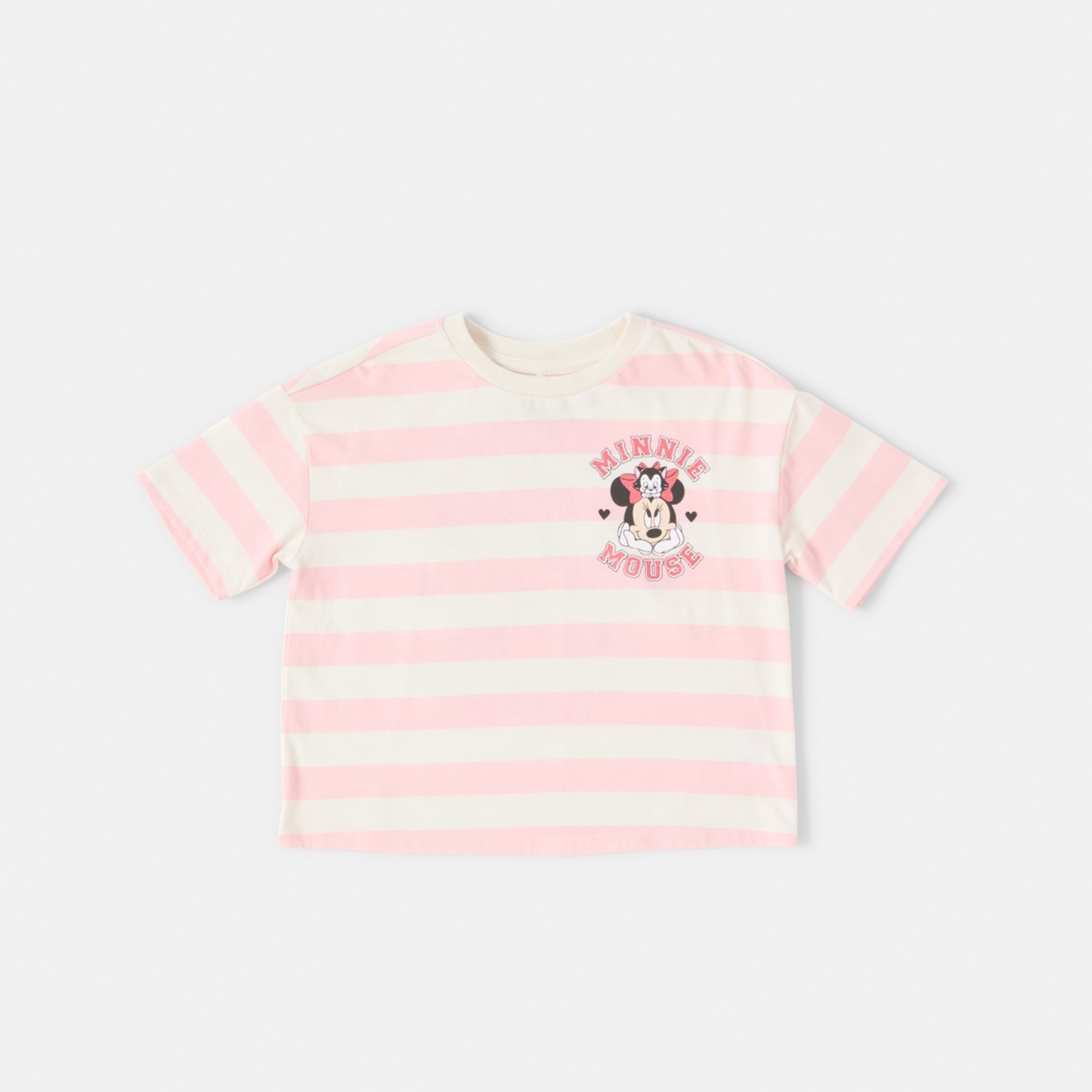 8 Minnie Mouse License Short Sleeve T-shirt Minnie Stripes, 8 of 9