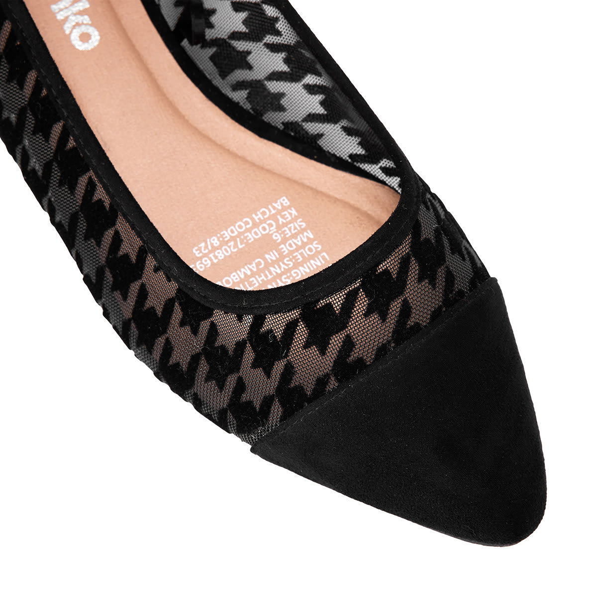 Pointed Mesh Toecap Flats Kmart