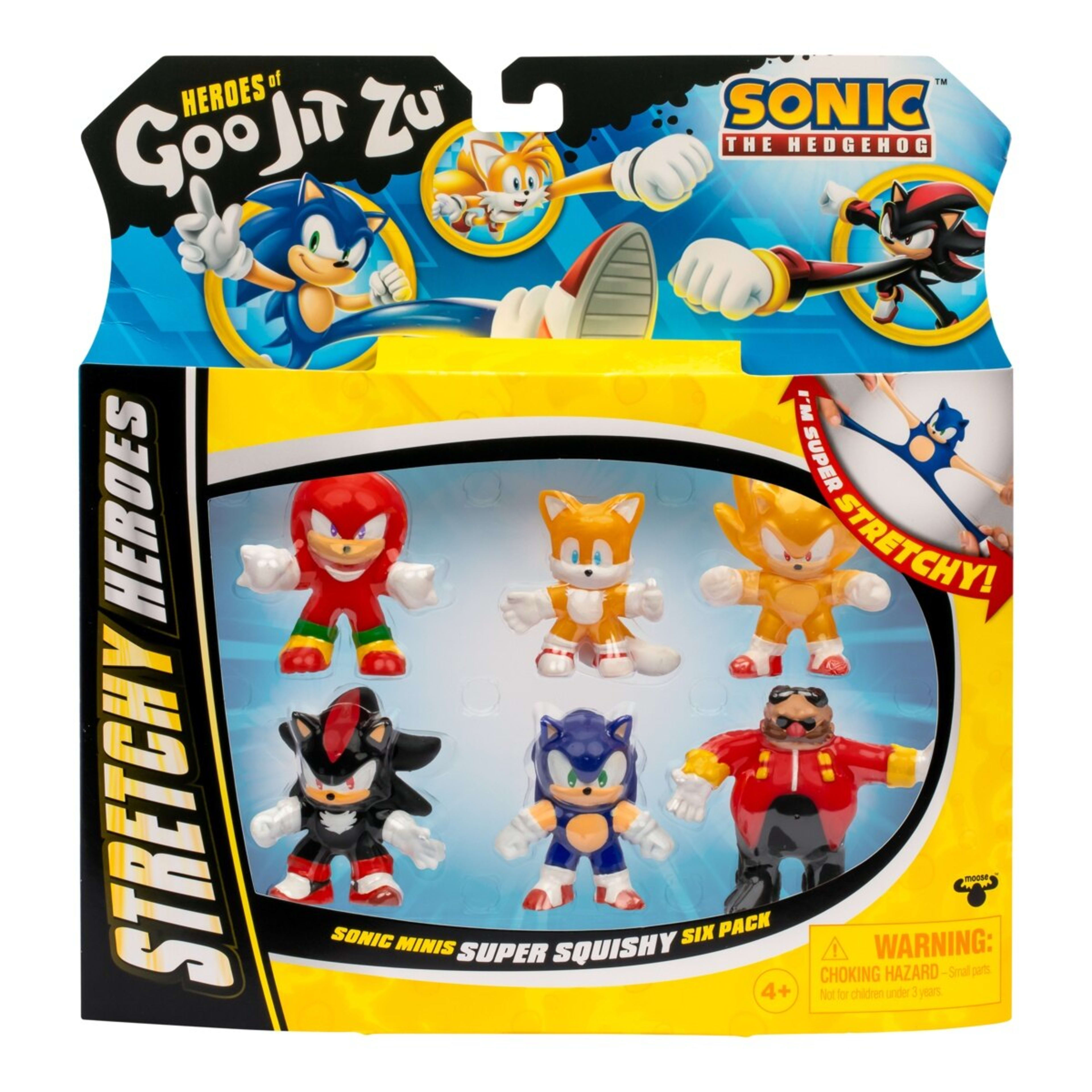 1 6 Pack Heroes of Goo Jit Zu Sonic the Hedgehog Minis Playset, 1 of 9