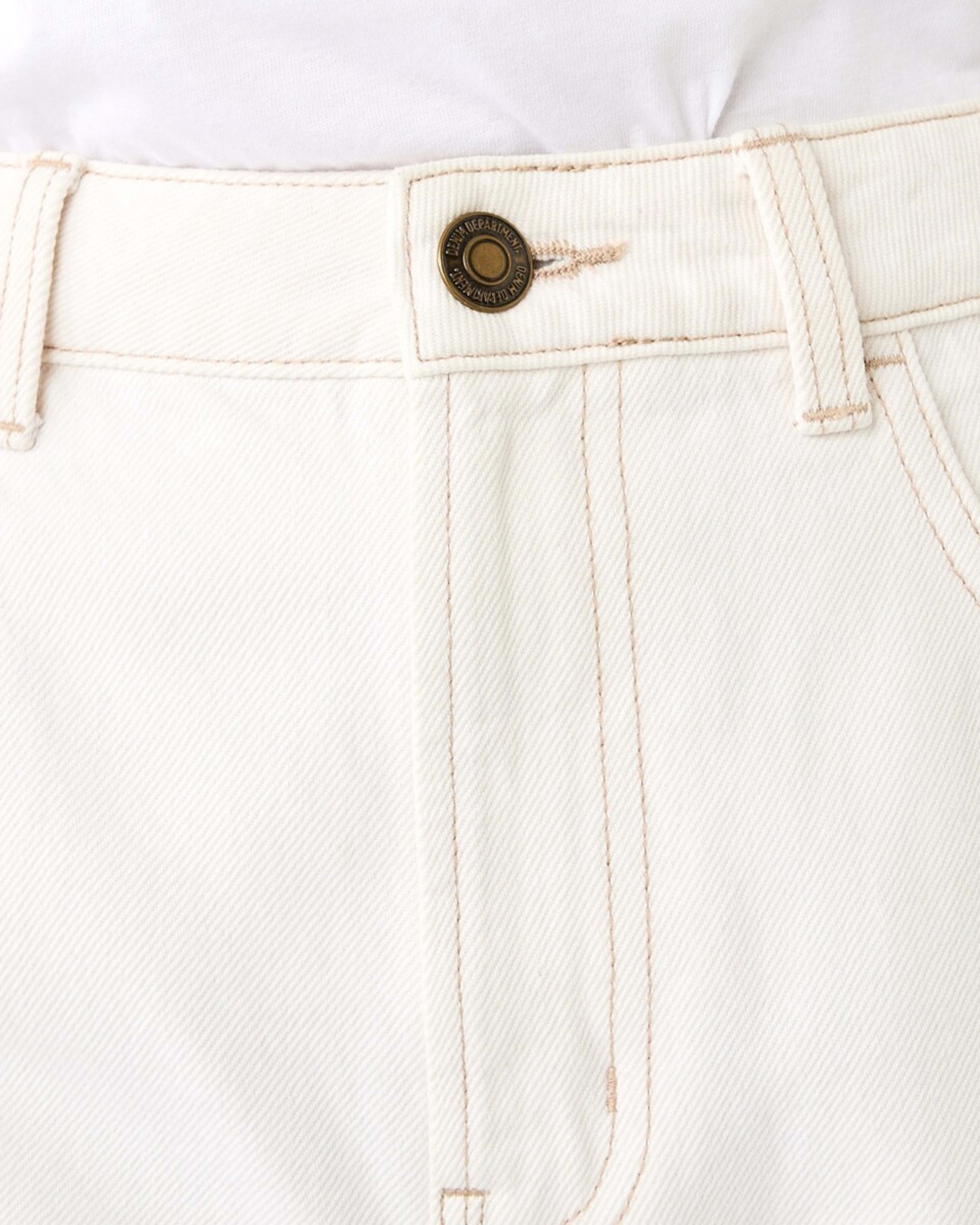 5 Cuffed Hem Jeans Ecru, 5 of 9