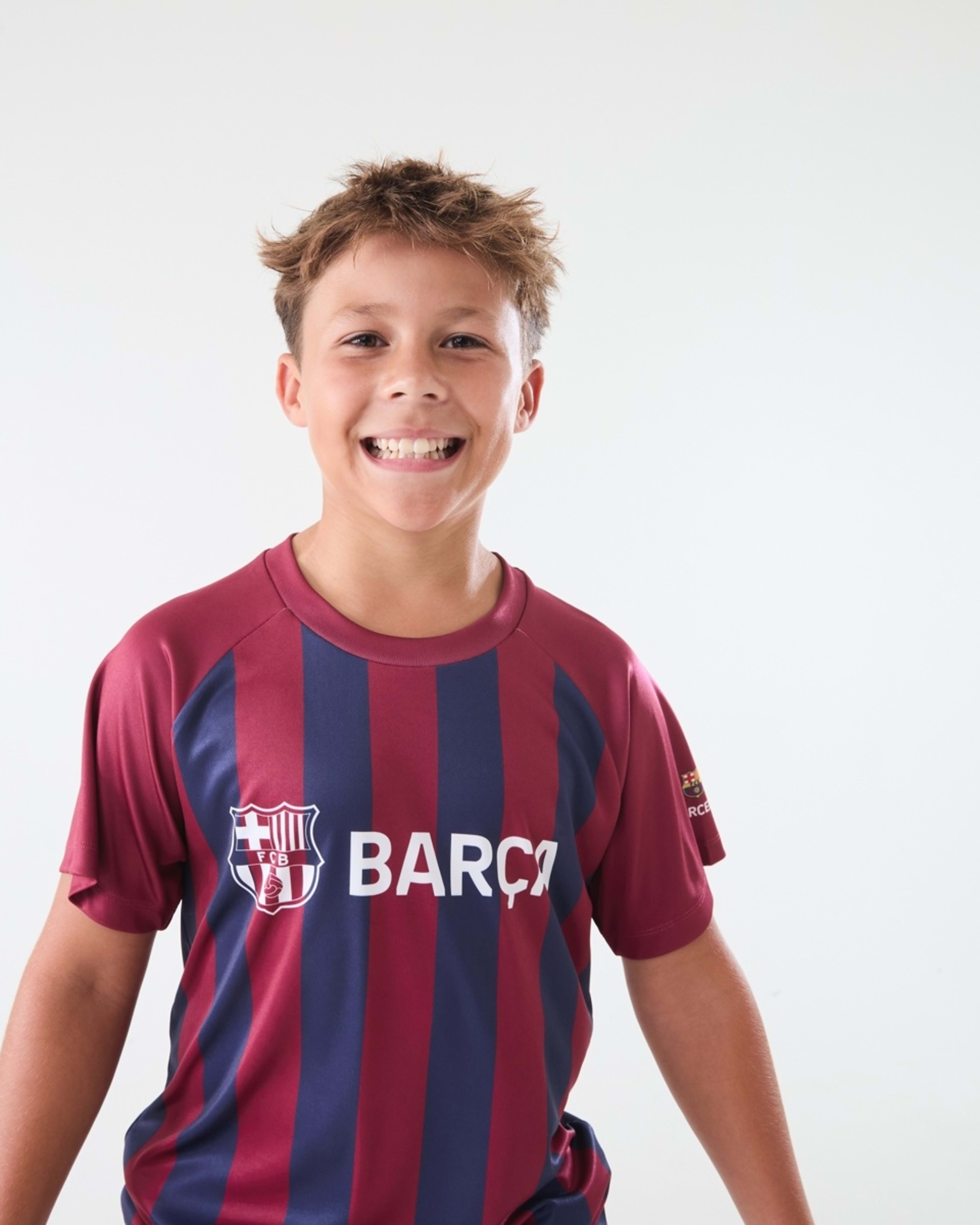 3 Official Youth Barcelona T-shirt Navy, 3 of 7