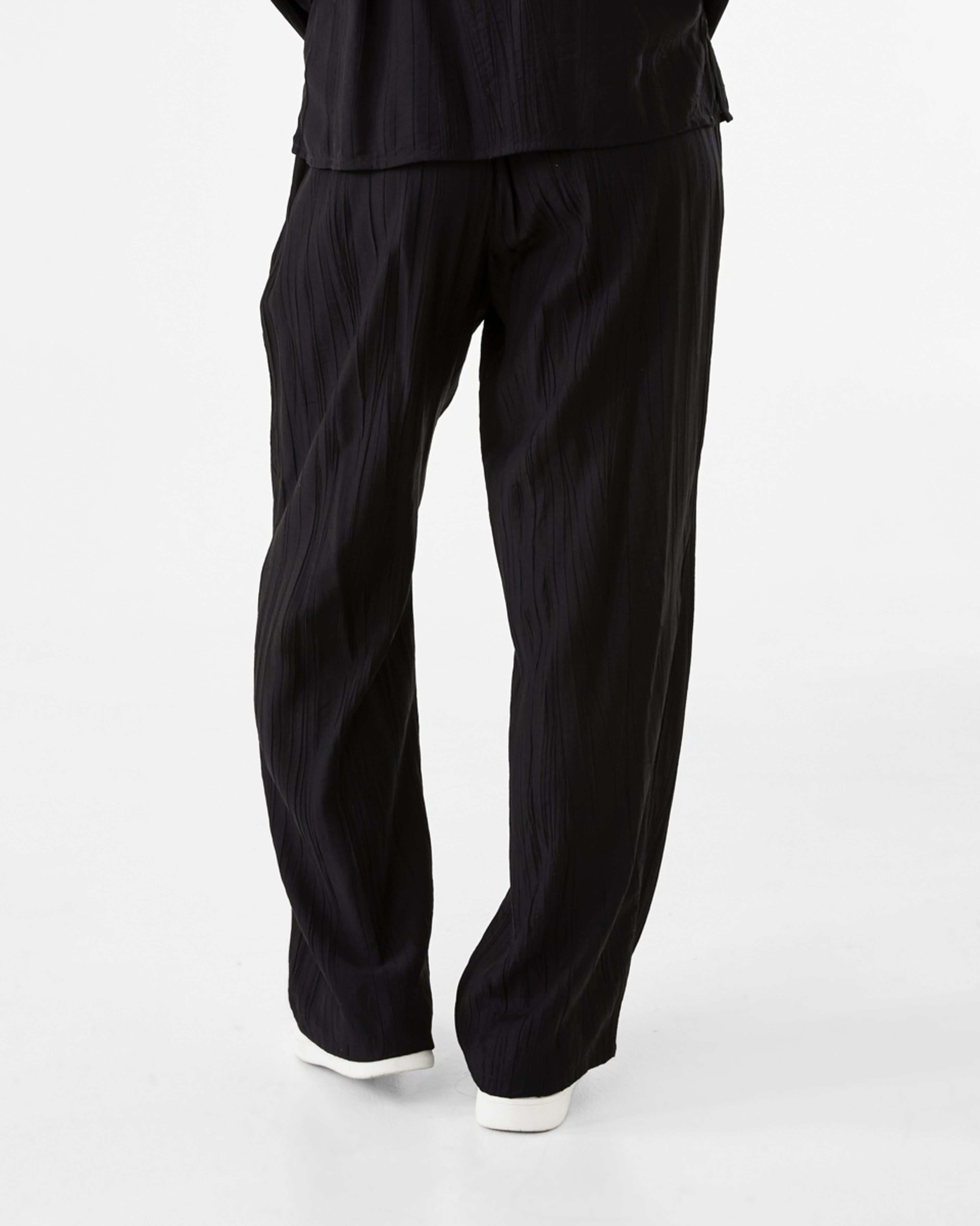3 Textured Pants Black, 3 of 5