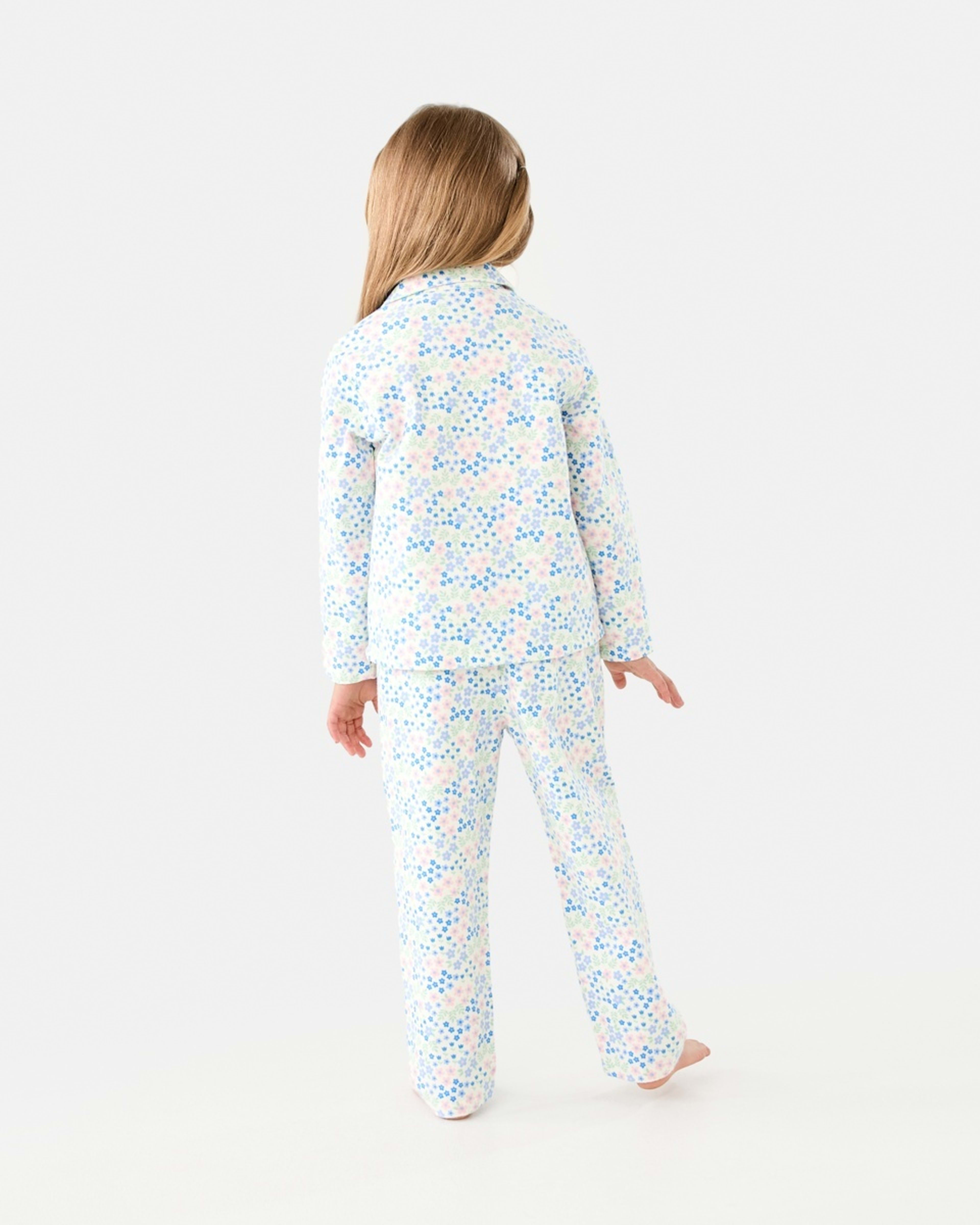 2 Flannelette Pyjama Set Wht Floral, 2 of 10
