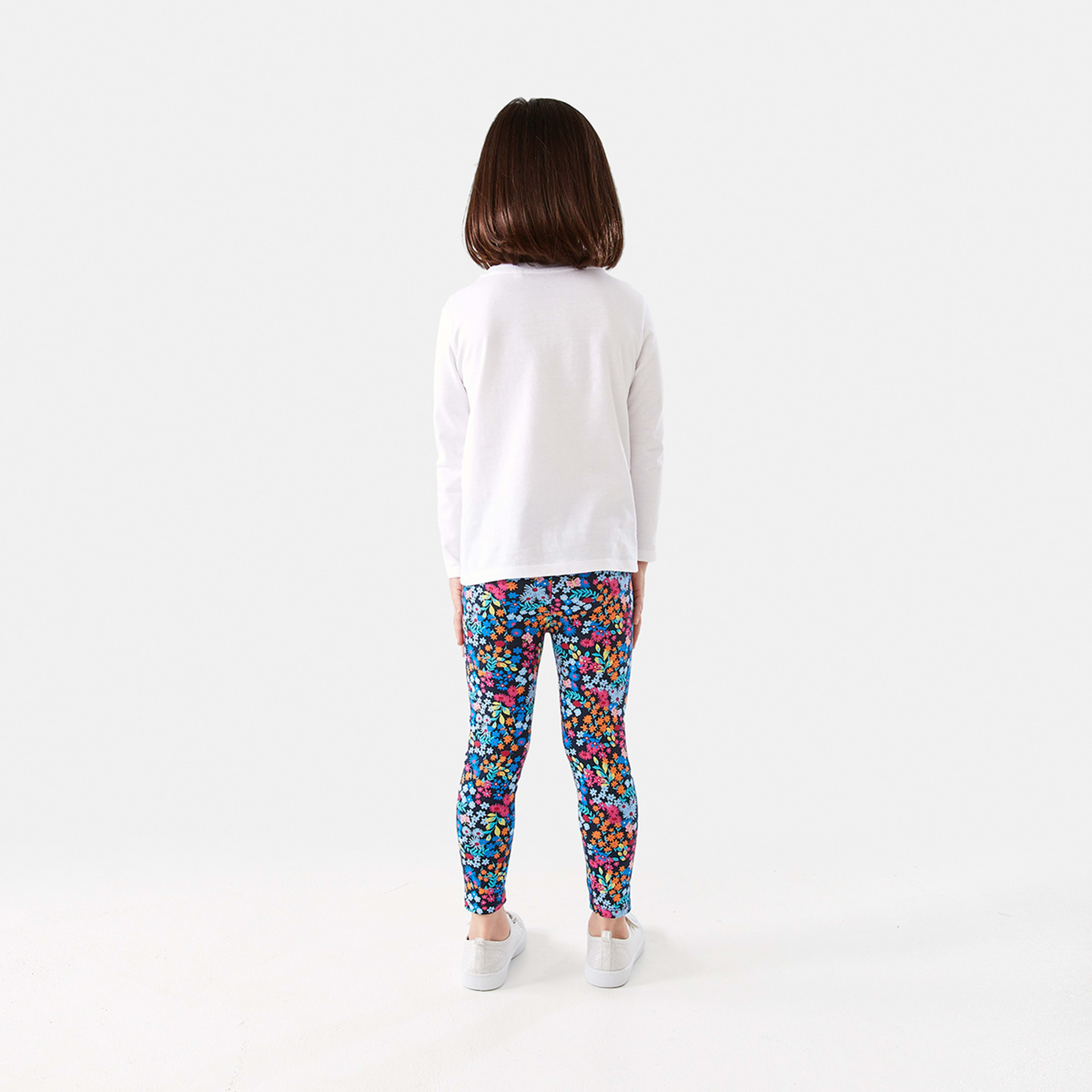 6 Print Leggings Nvy Ditsy, 6 of 8