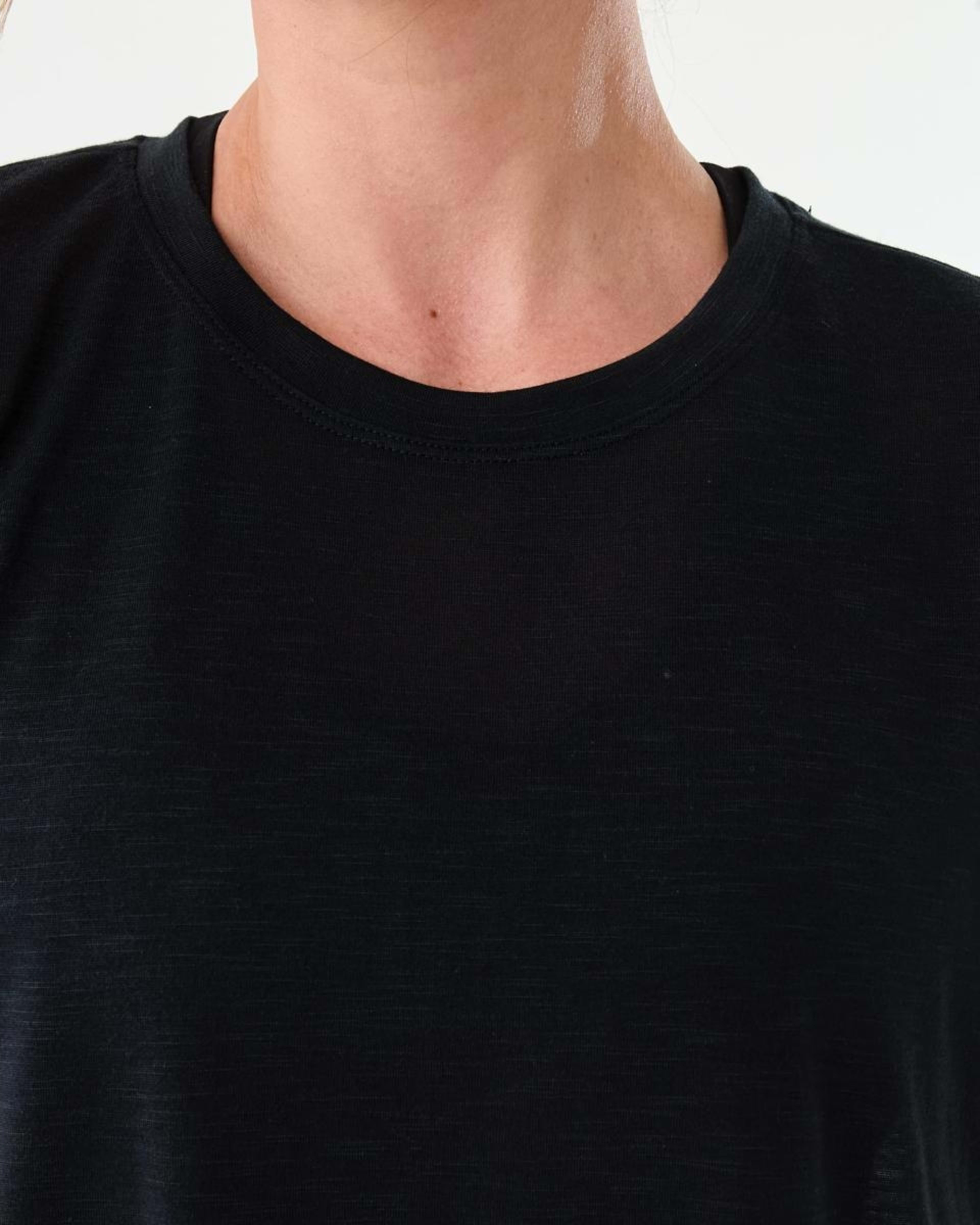 4 Active Womens Relax Sleeve T-shirt BLACK, 4 of 5