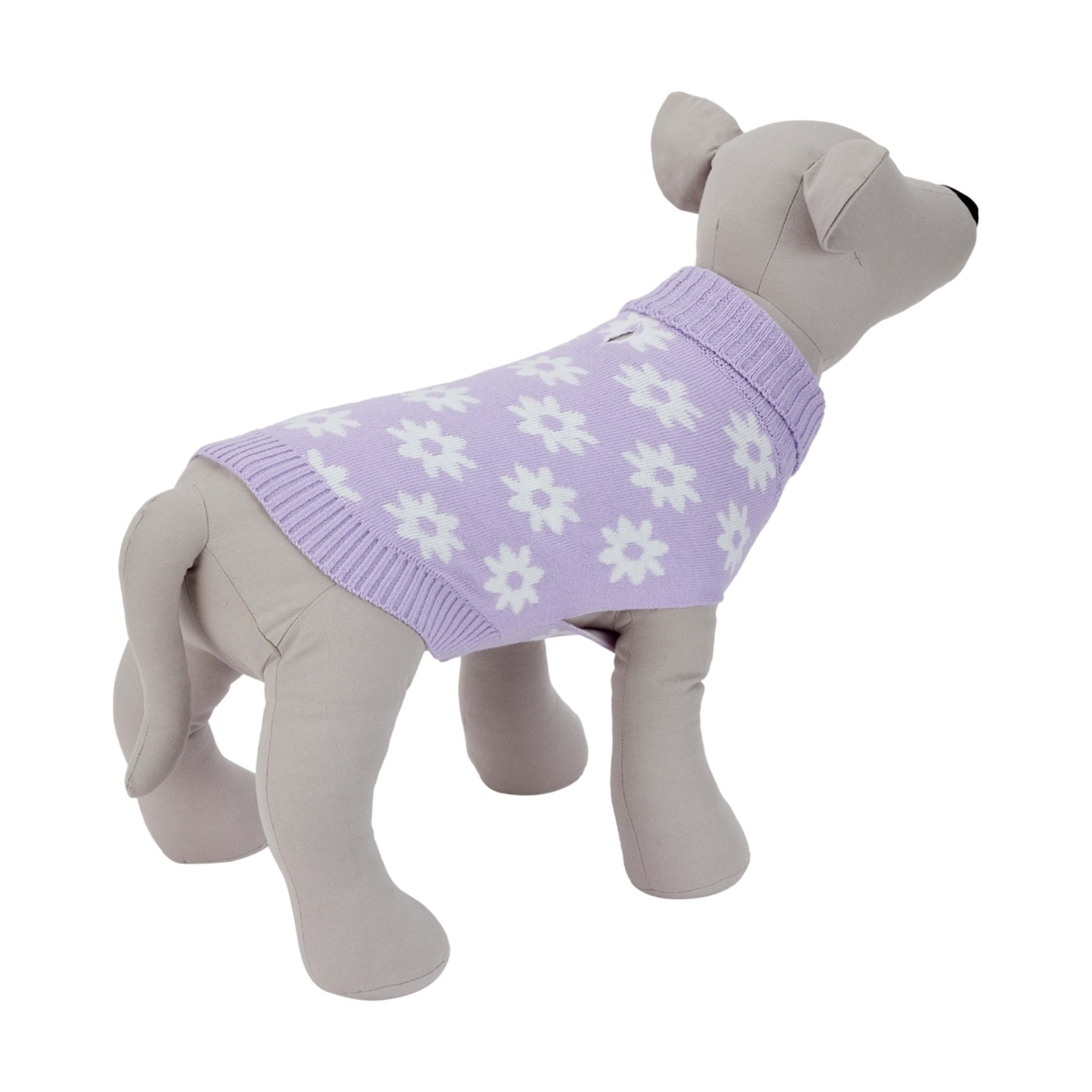 3 Pet Daisy Knit Jumper - Extra Large, Purple, 3 of 10