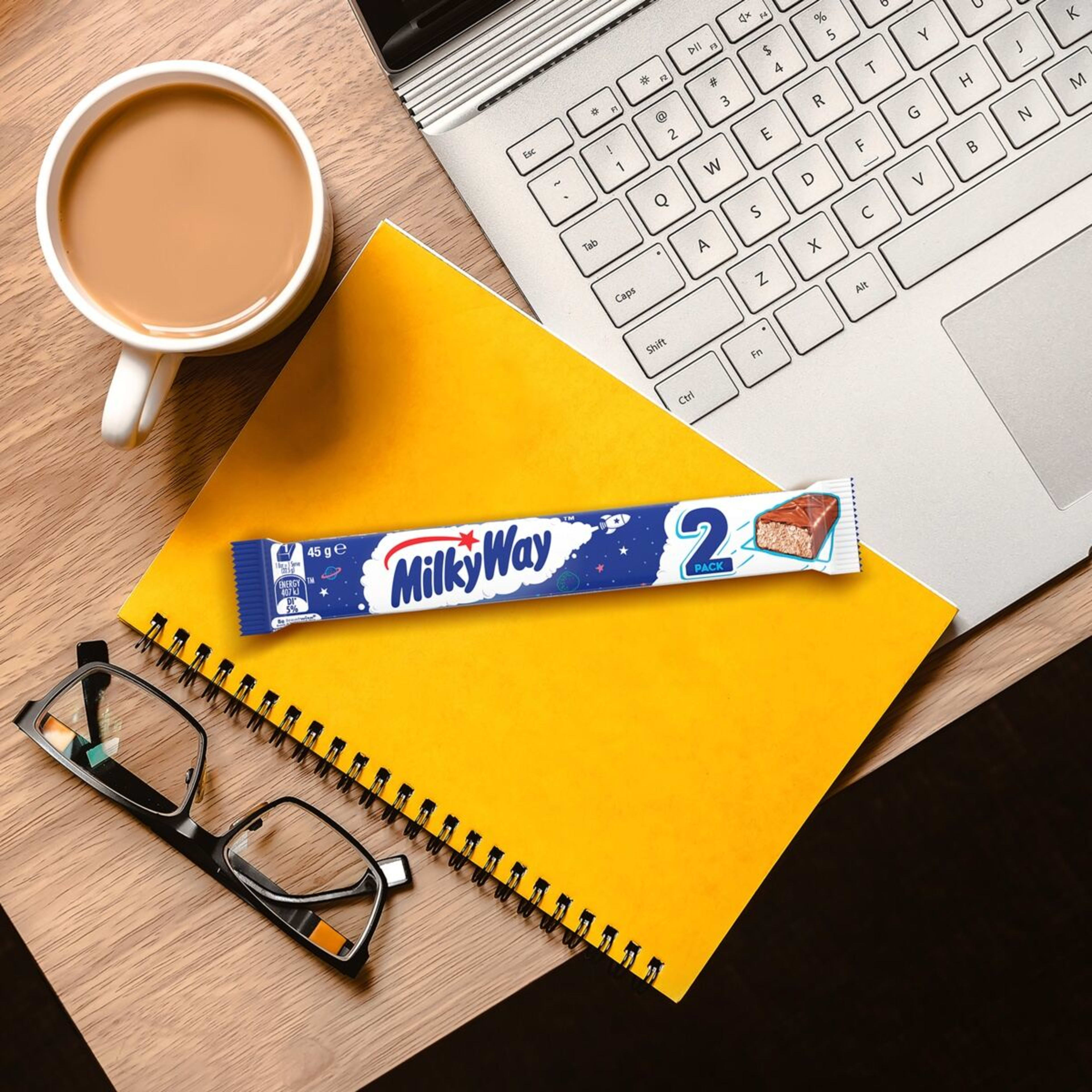 3 Milky Way 2 Pack Chocolate Bar with Whipped Nougat 45g, 3 of 6