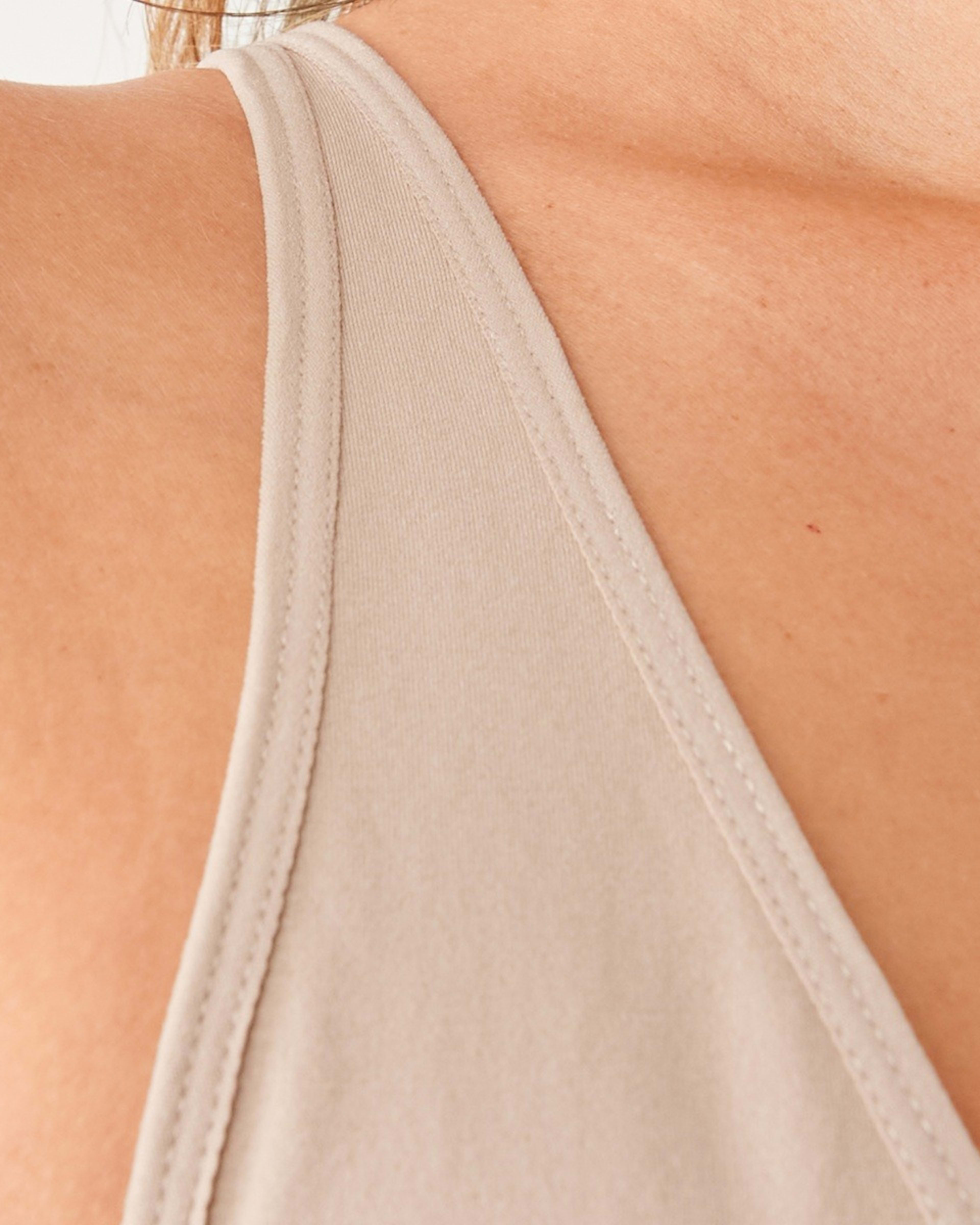 4 Seamfree Plunge G-String Bodysuit Fawn Beige, 4 of 7