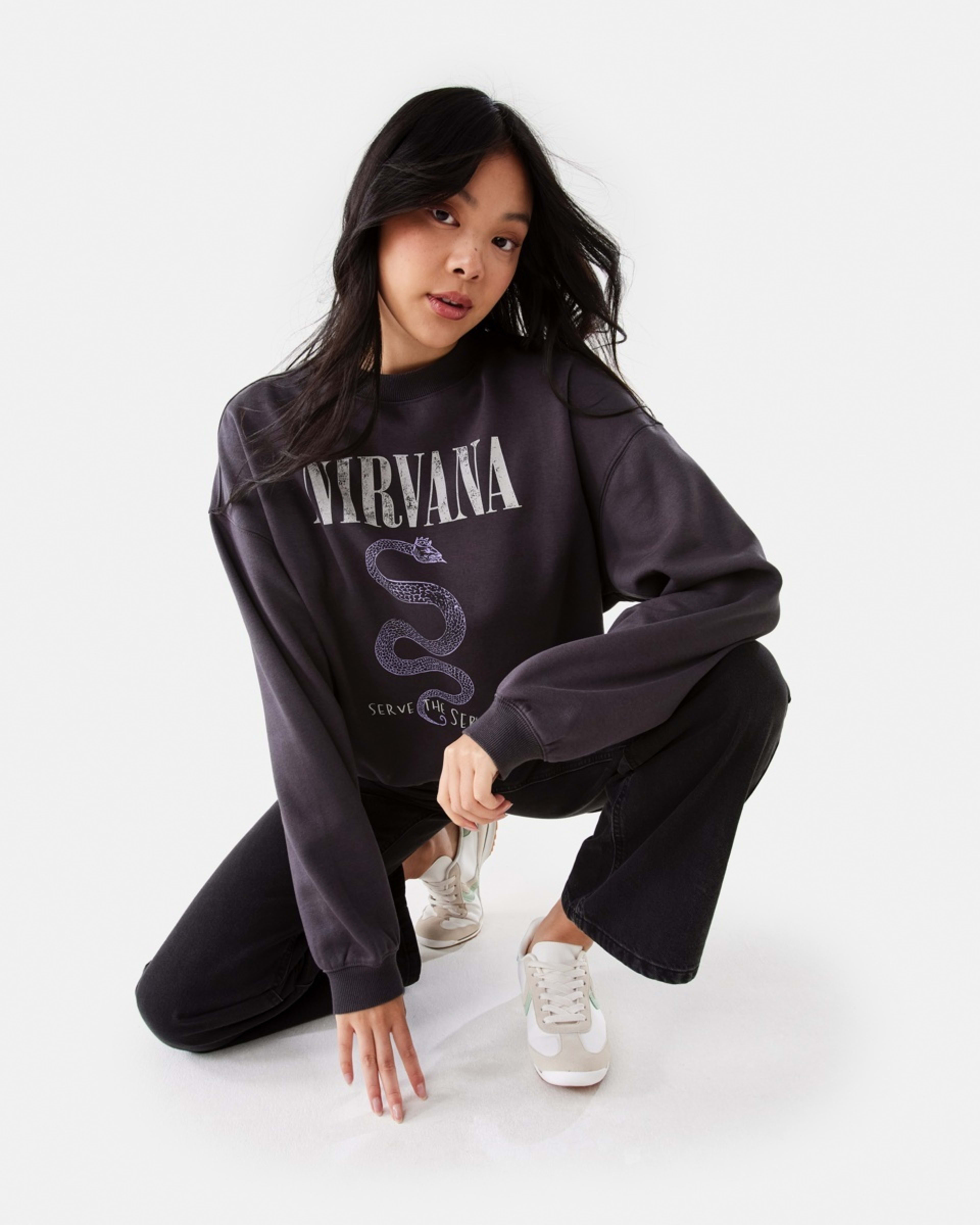 8 Long Sleeve Nirvana License Sweatshirt NIRVANA SNAKE, 8 of 8