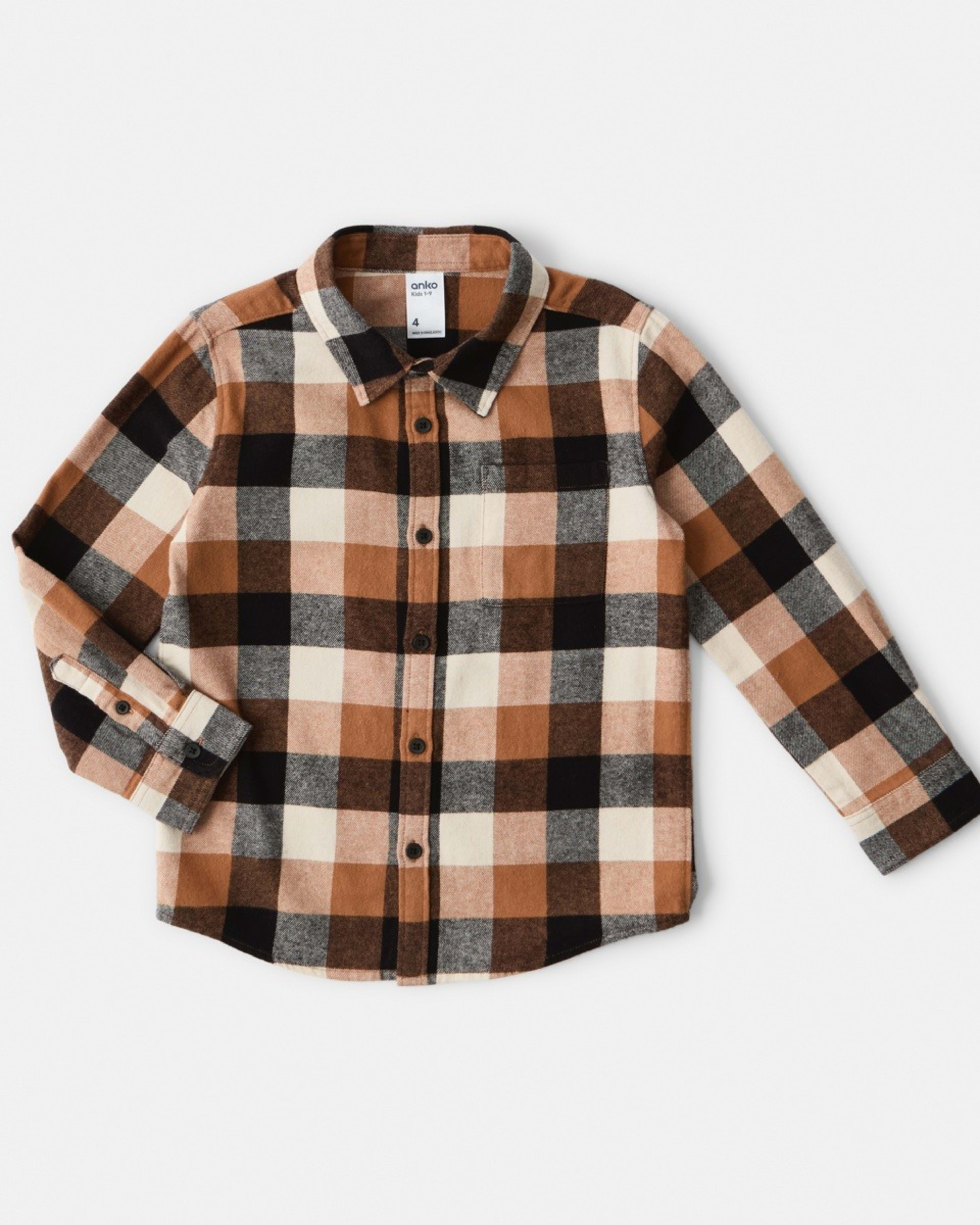 9 Yarn Dyed Flannel Shirt Three Tone Buffalo Check, 9 of 10