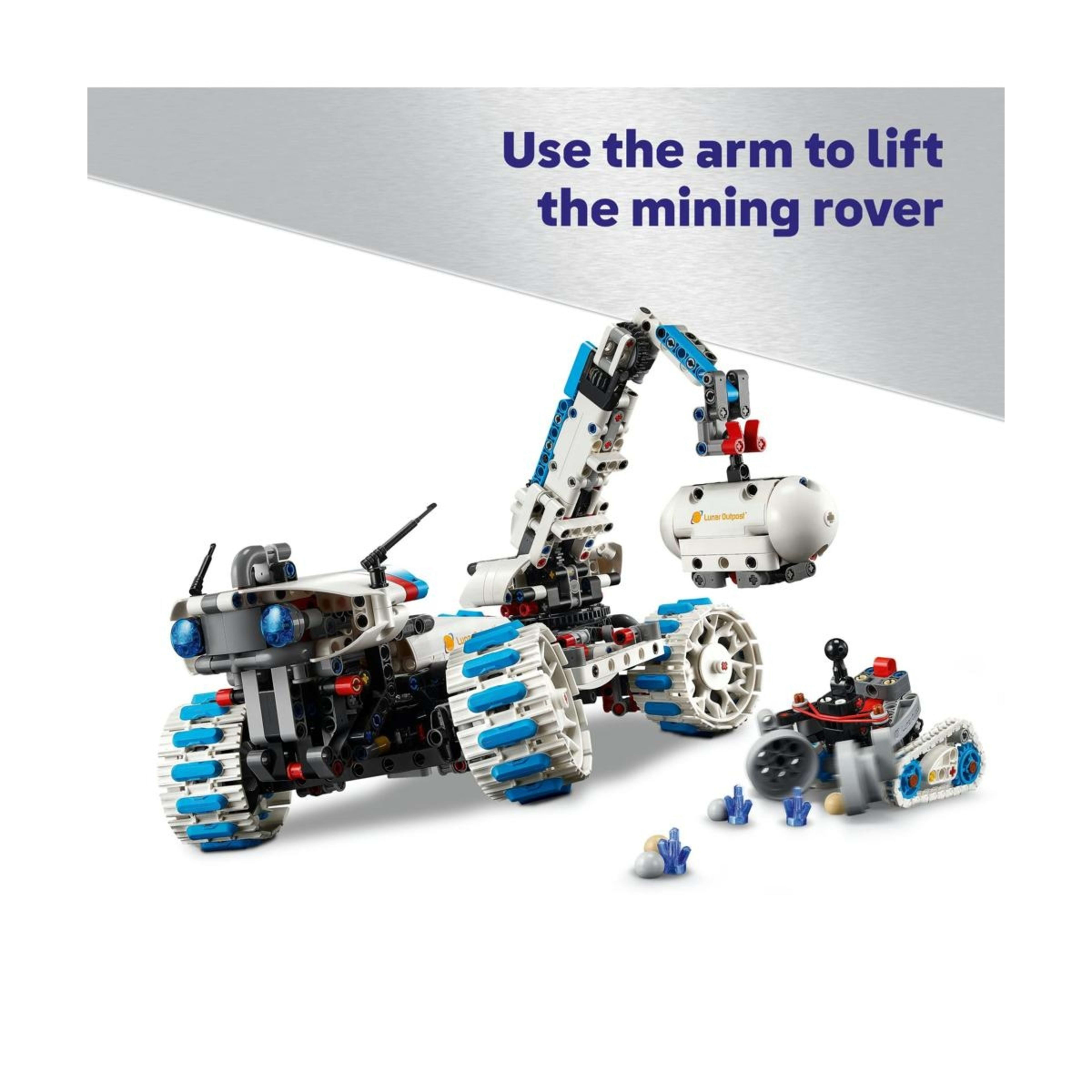 6 LEGO Technic Lunar Outpost Moon Rover Space Vehicle 42211, 6 of 10