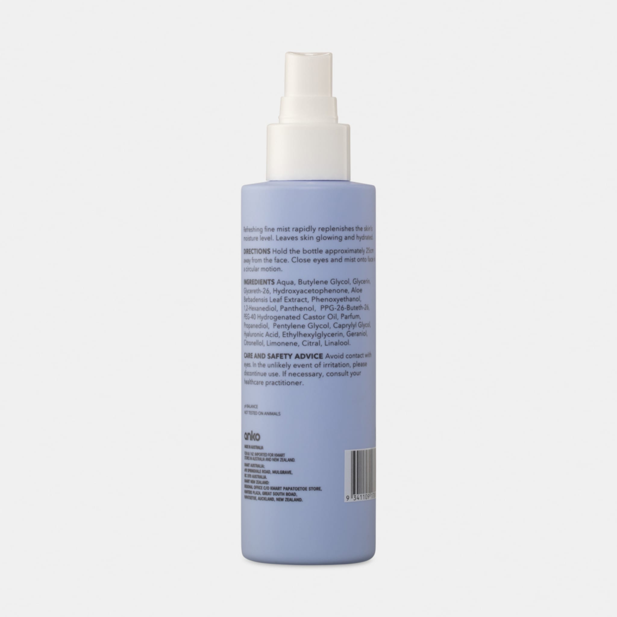 Facial Mist 150ml Hyaluronic Acid Kmart