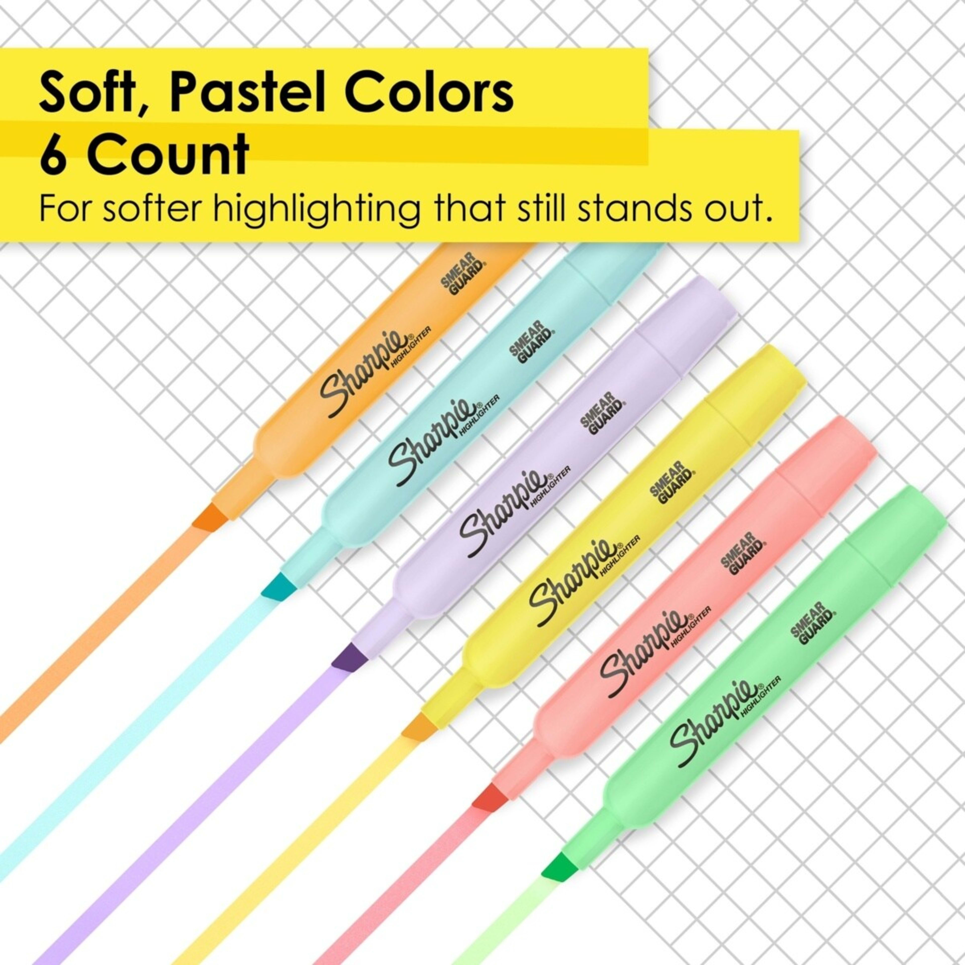 5 6 Pack Sharpie Highlighters - Pastel, 5 of 8