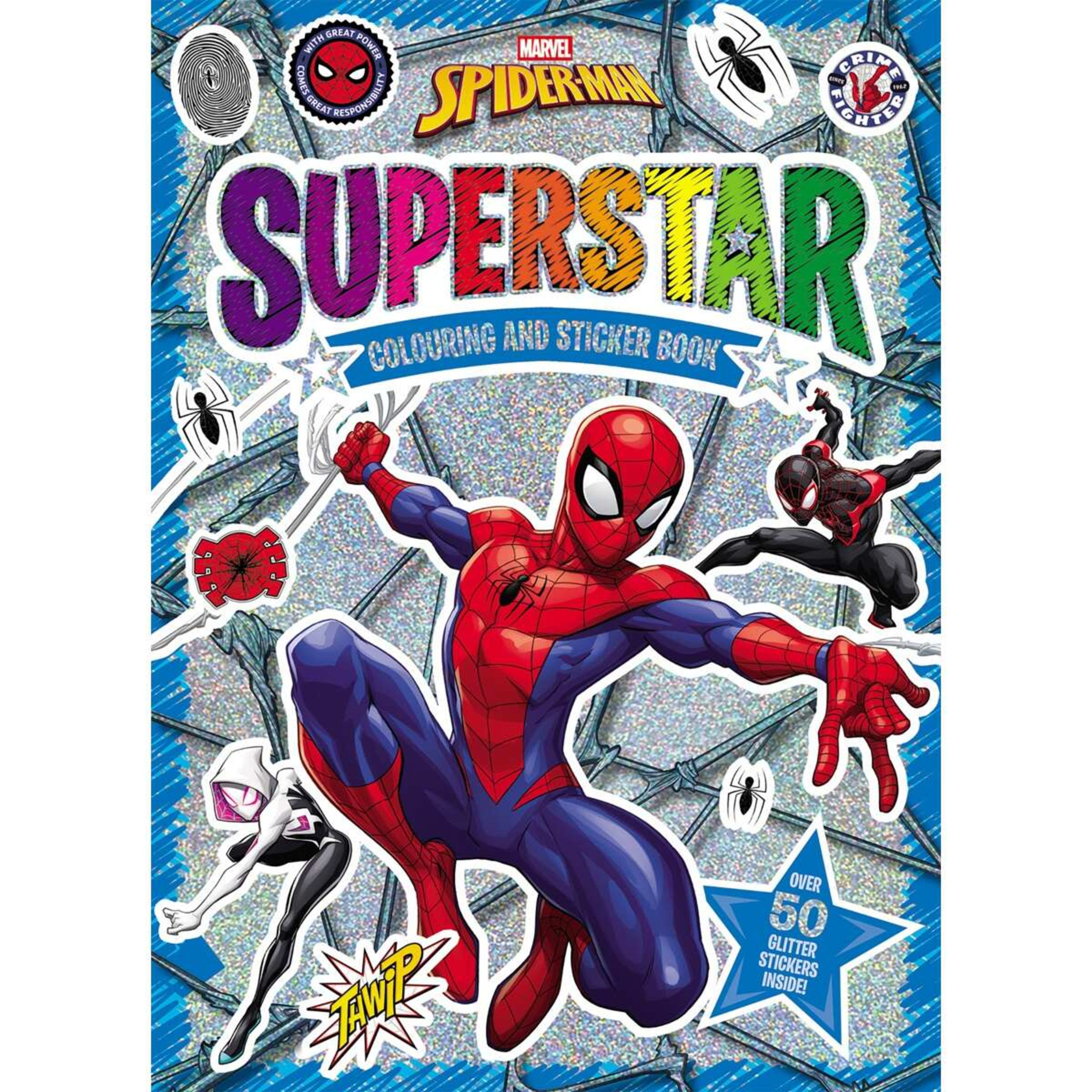 1 Marvel Spider-Man: Superstar Colouring and Sticker Book
