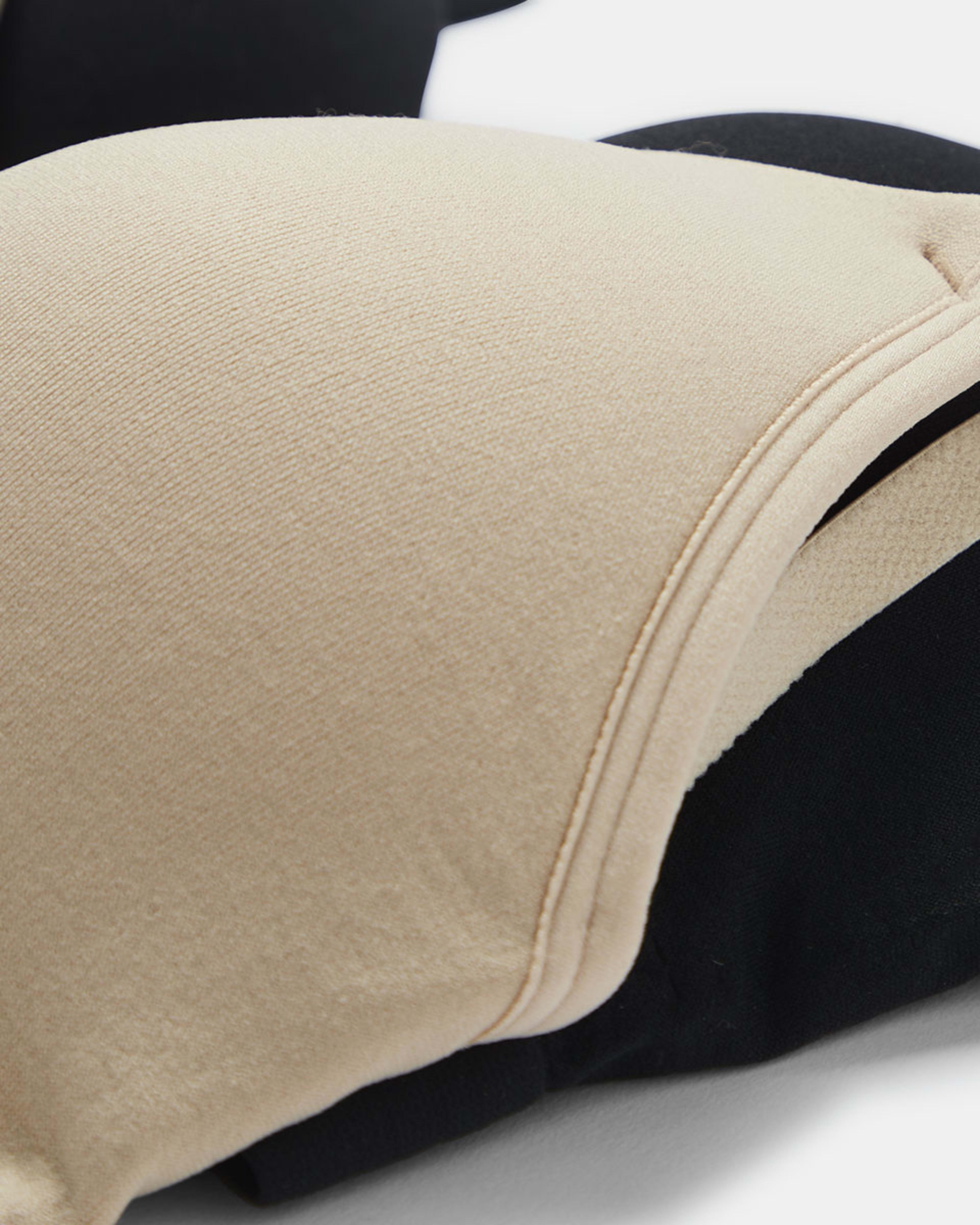 2 2 Pack Wirefree Seamfree T-shirt Bra BLACK, SOFT SAND BEIGE, 2 of 8