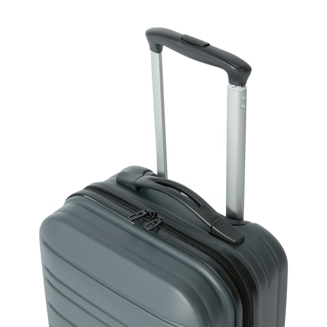 47cm 4 Wheels Carry On Hard Case Charcoal Kmart