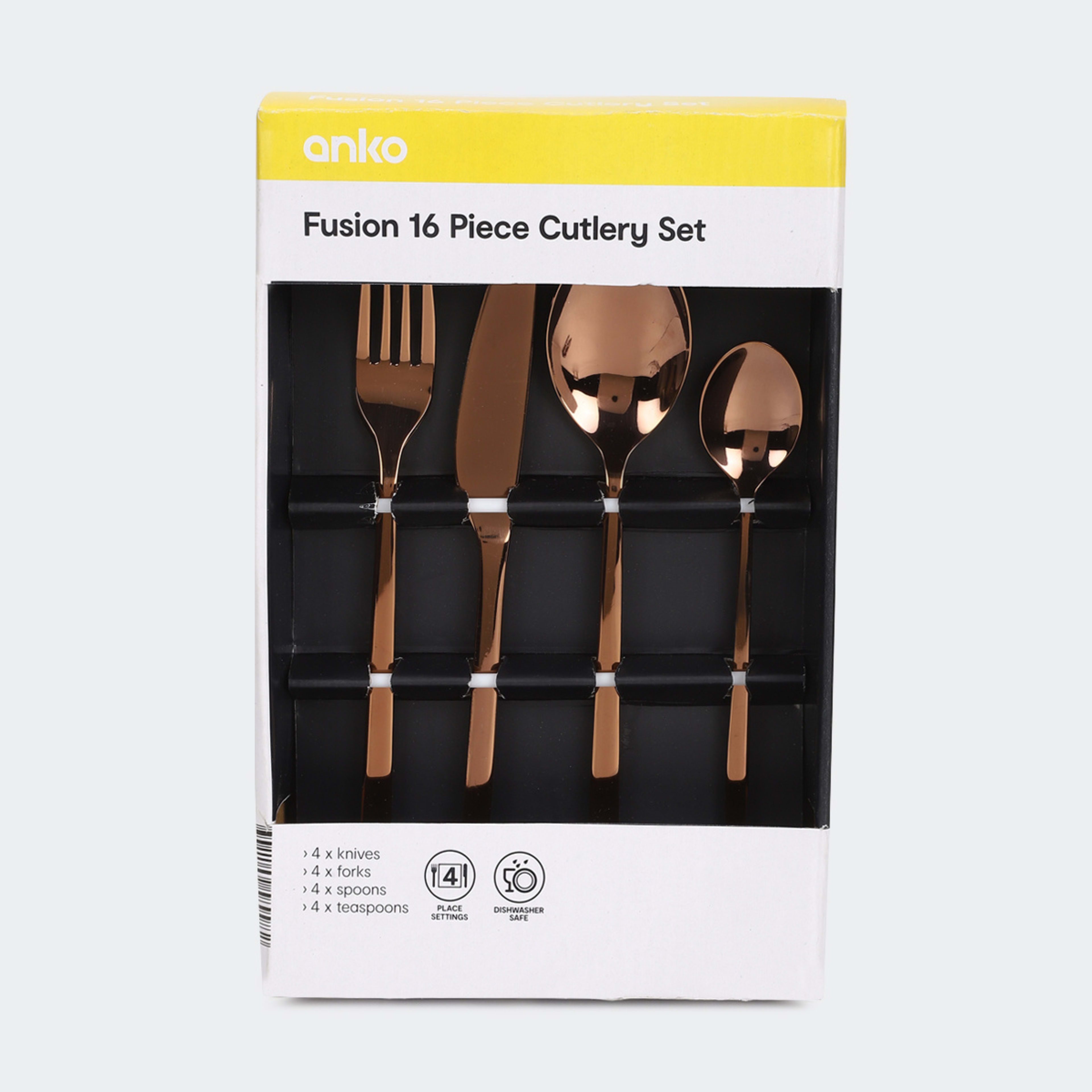 Fusion 16 Piece Cutlery Set Kmart