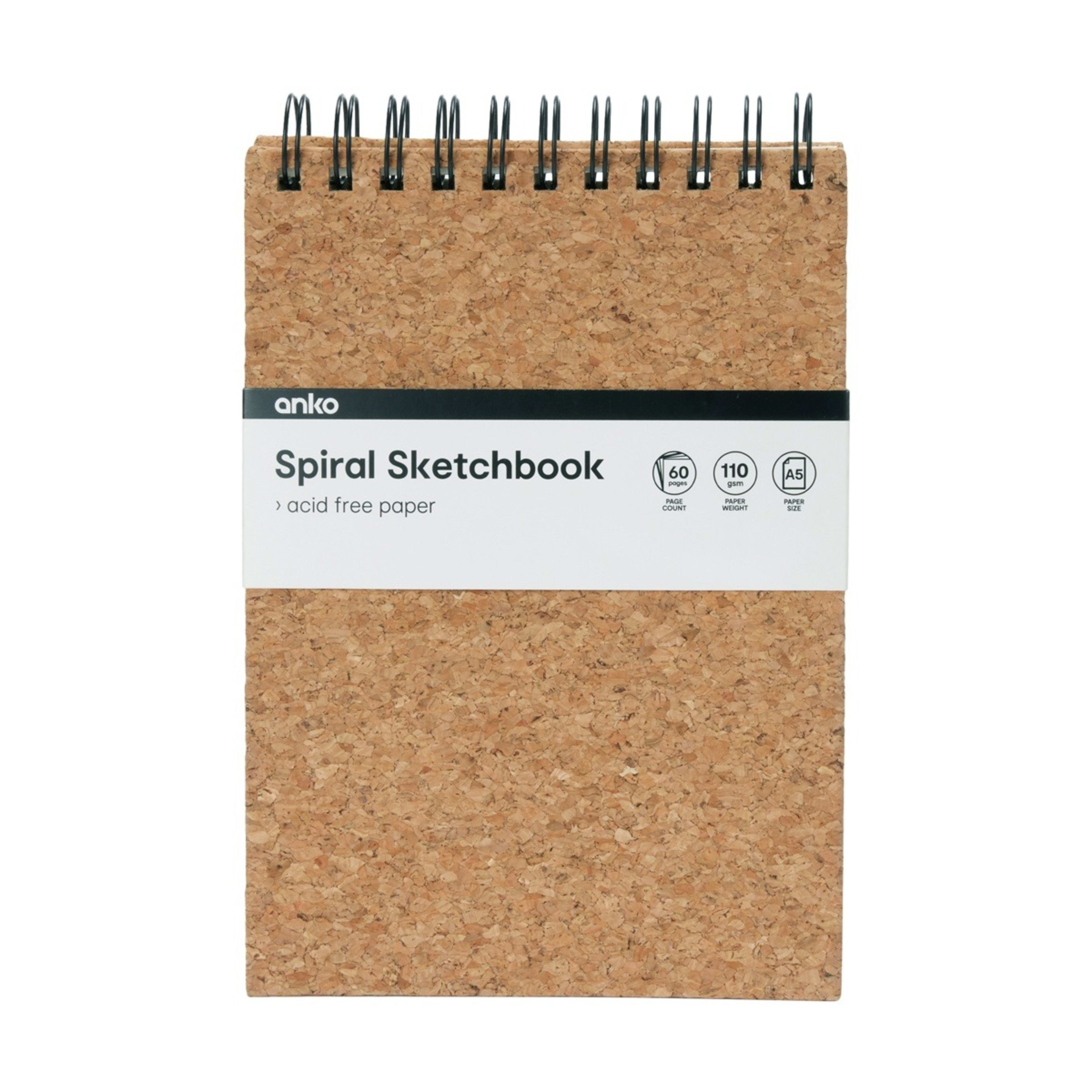 1 A5 Spiral Sketchbook