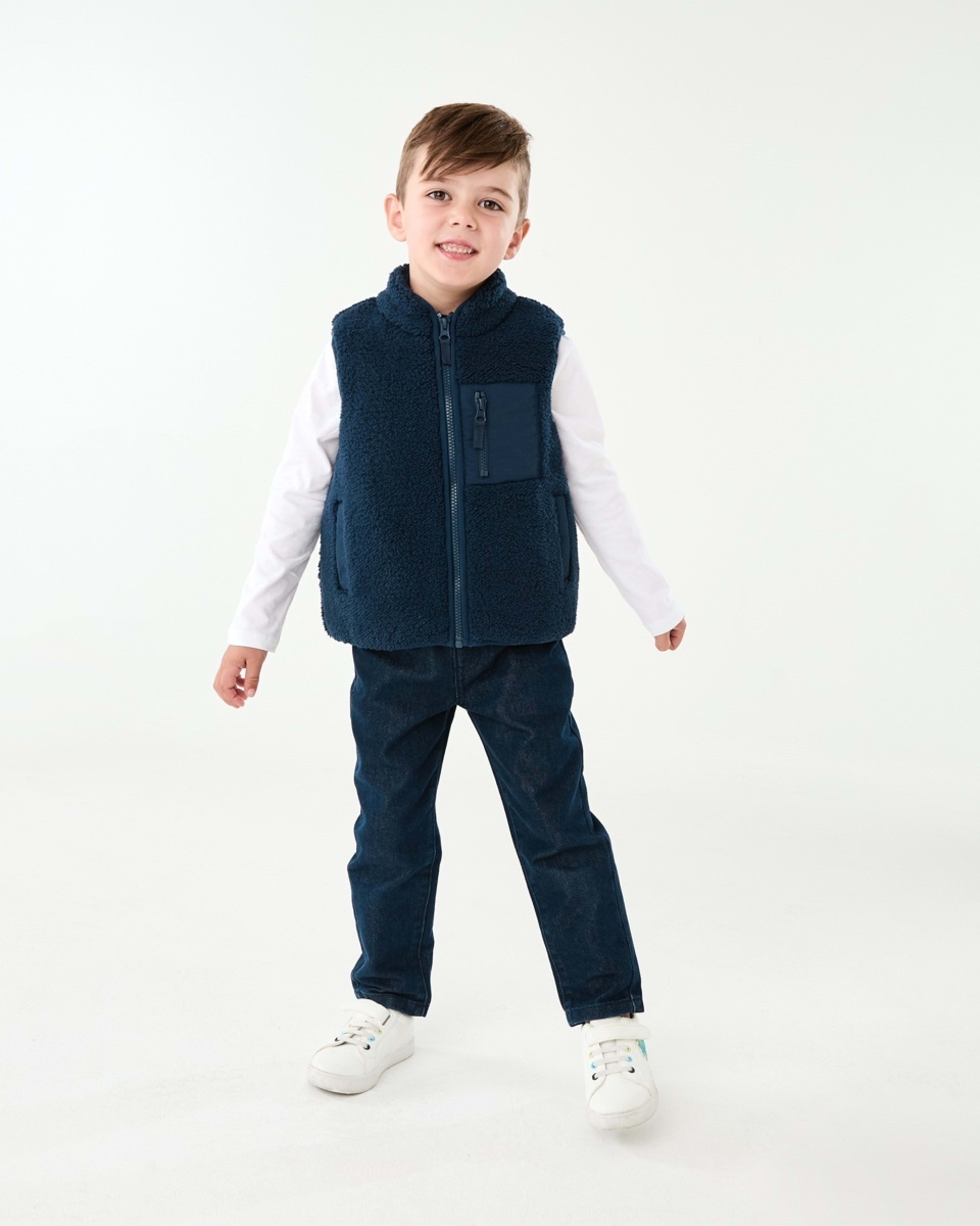 7 Sherpa Vest Dress Navy, 7 of 10