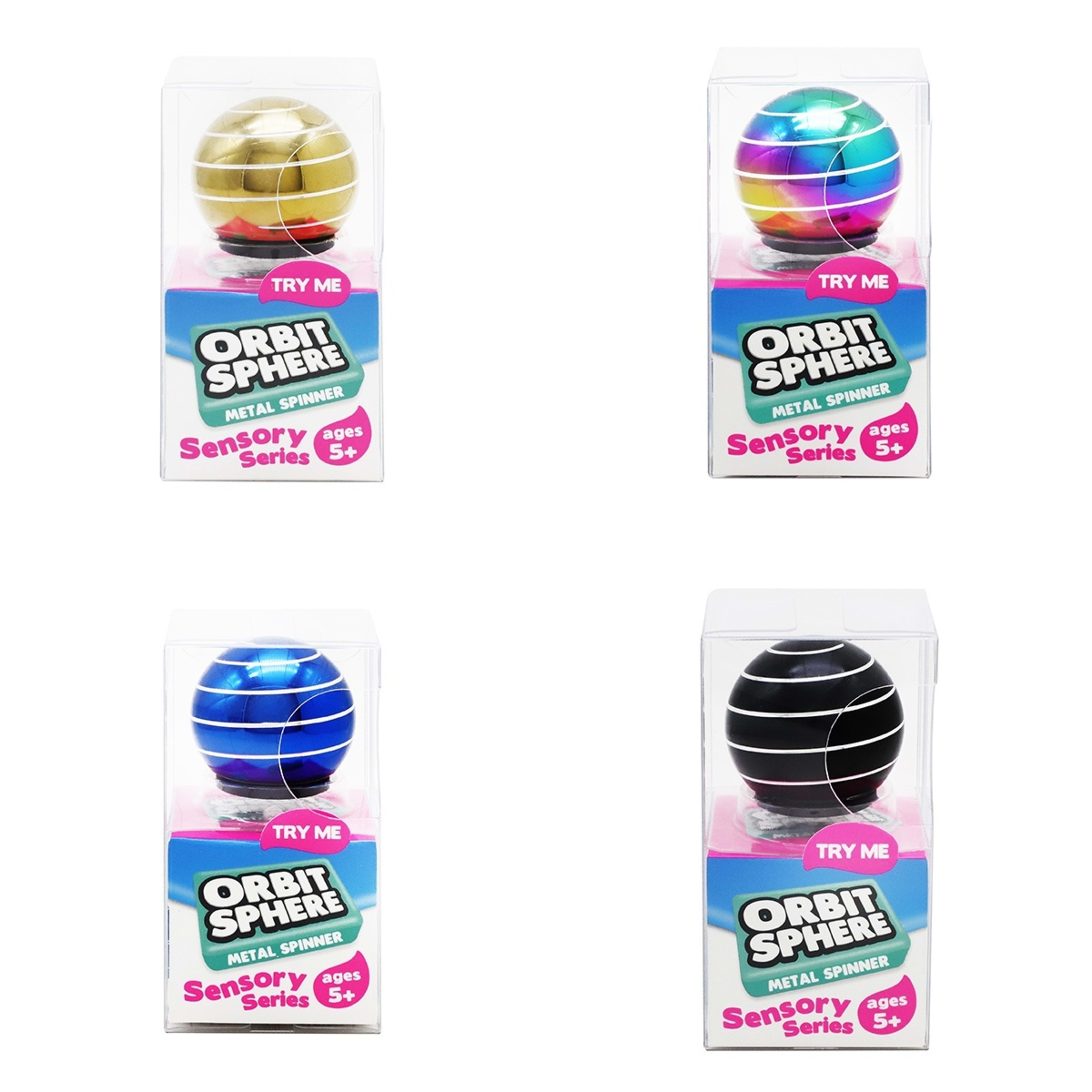 1 Trend Hub Orbit Sphere Metal Spinner - Assorted