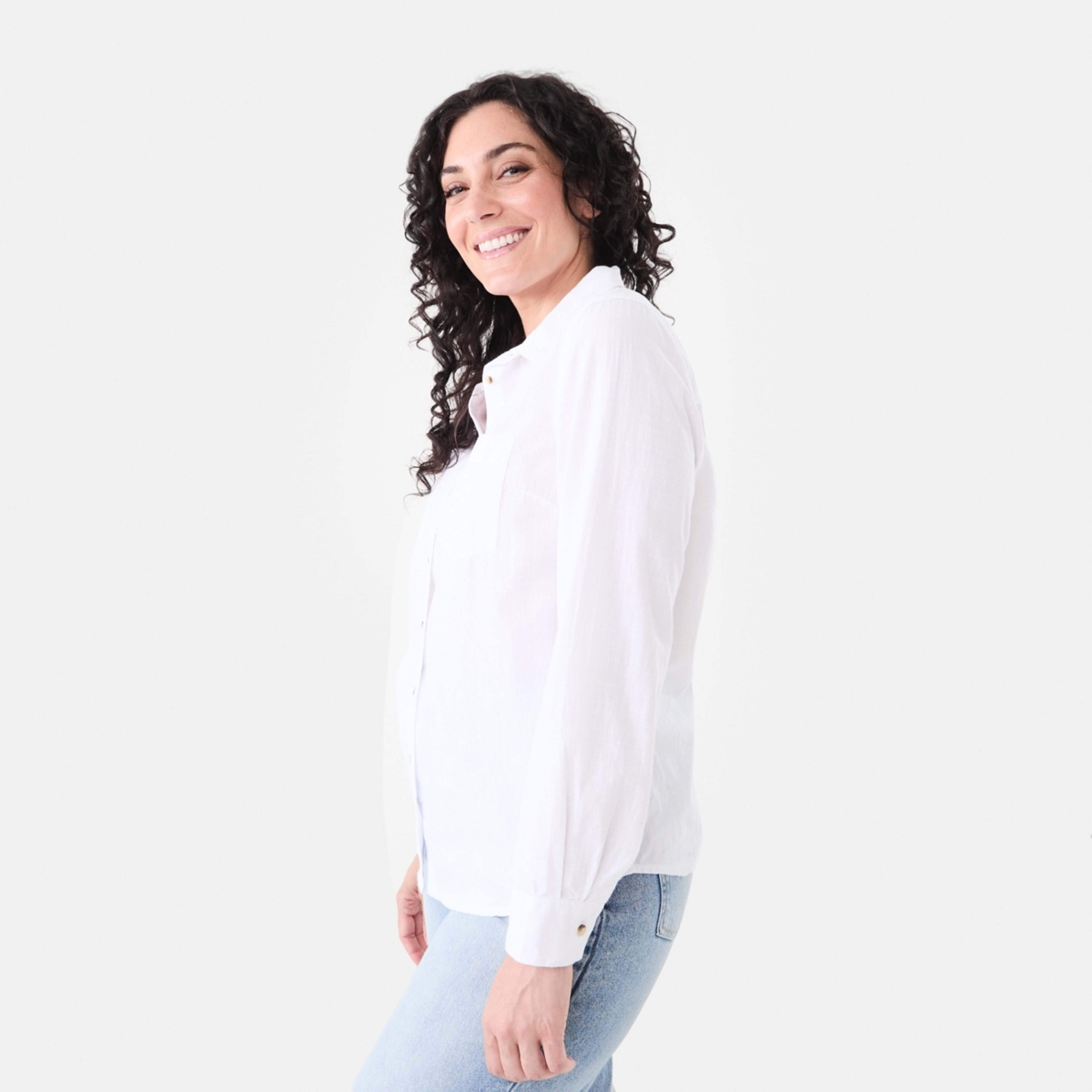 2 Long Sleeve Casual Shirt White, 2 of 6