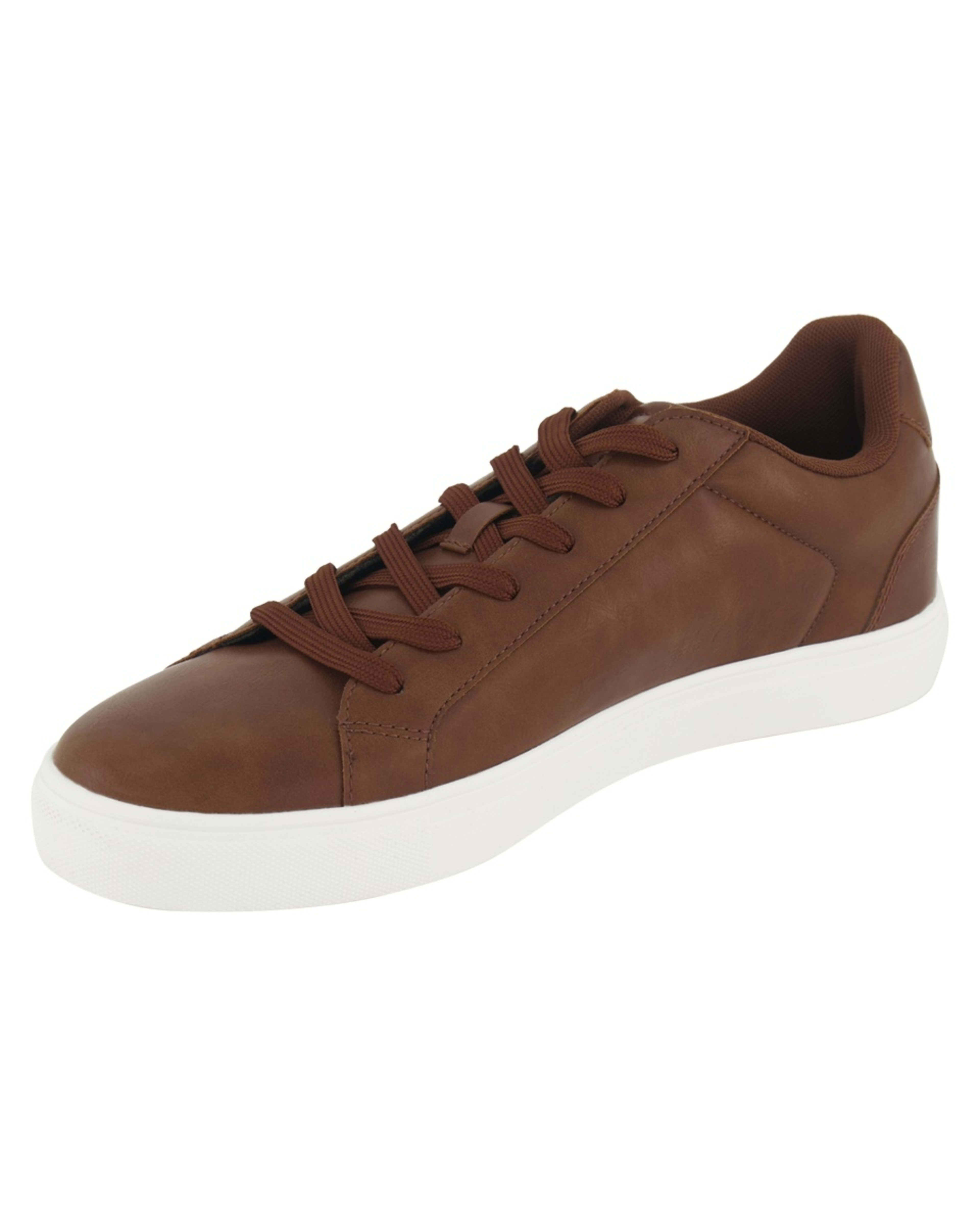 3 Casual Court Lace Up Sneakers CHOCOLATE BROWN, 3 of 5