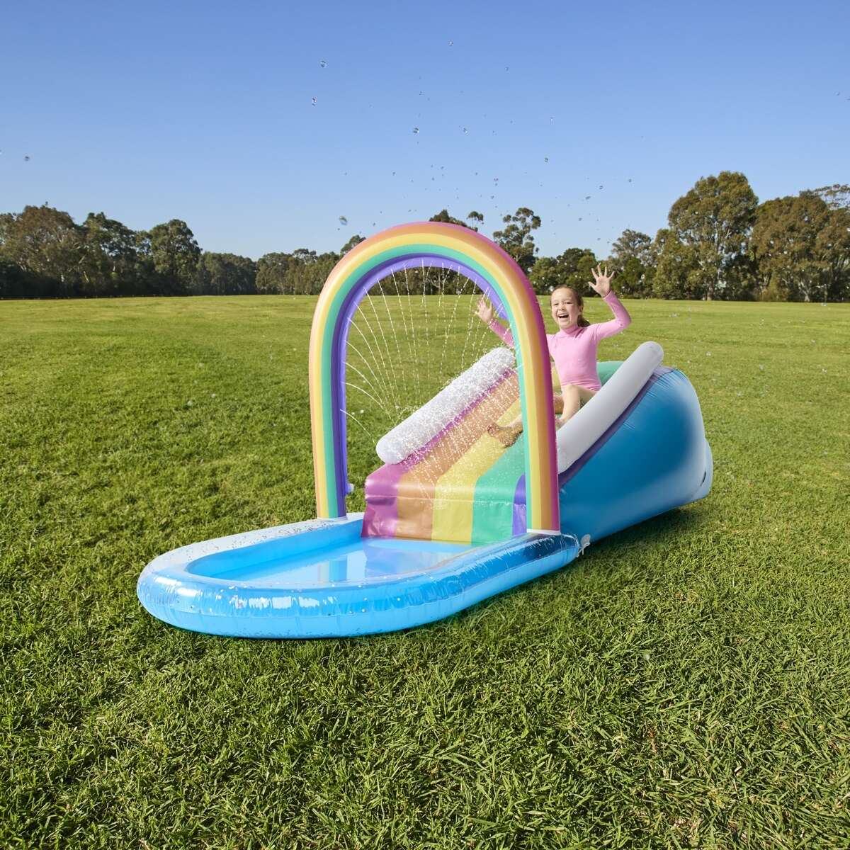 Inflatable pool slide kmart on sale